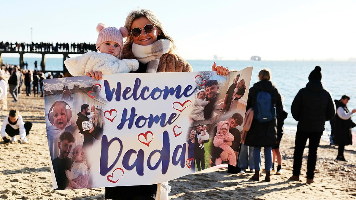 Personnel and their families have been separated for a long time, but will now be able to spend Christmas together