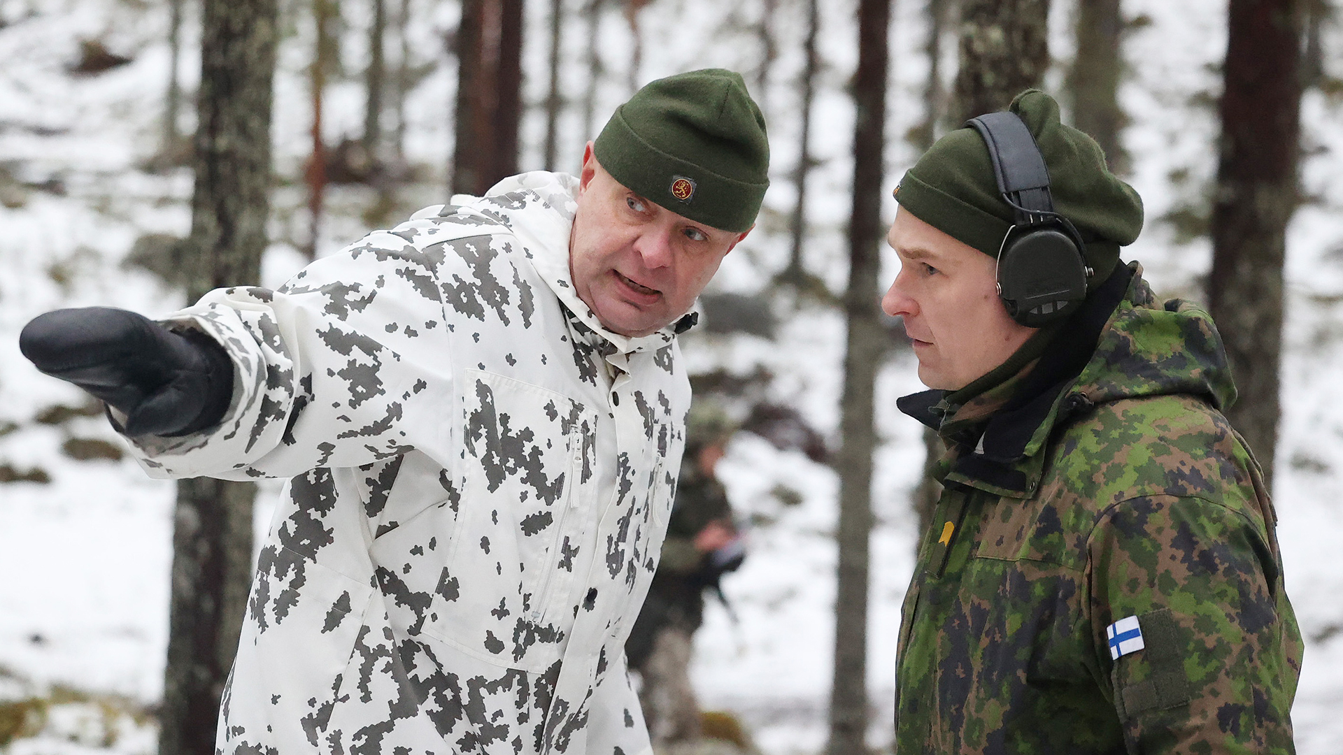 Finnish soldiers recently took part in Exercise Northern Axe, working alongside infanteers from The Rifles