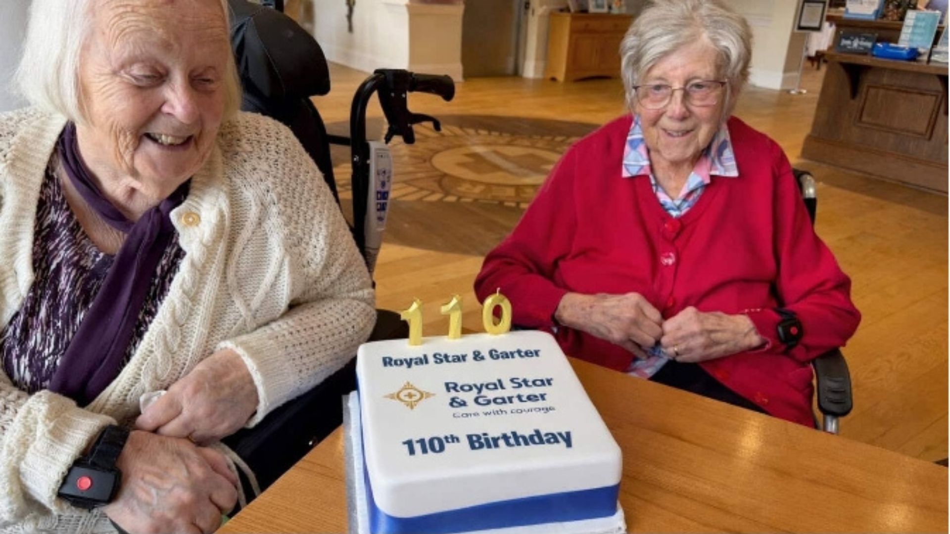 Residents at the Solihull tucked into a birthday cake commemorating 110 years