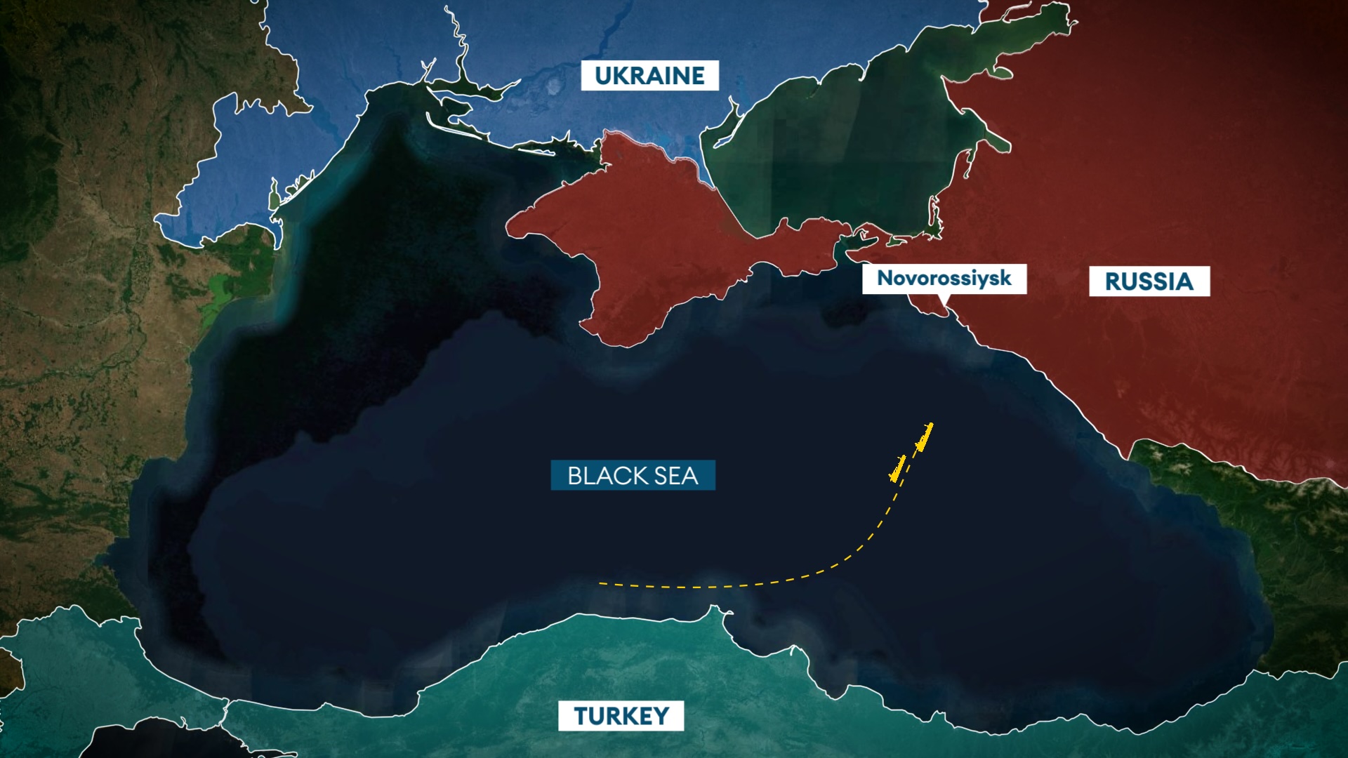 The vessels are believed to have been sailing dry, ready to be laden with oil