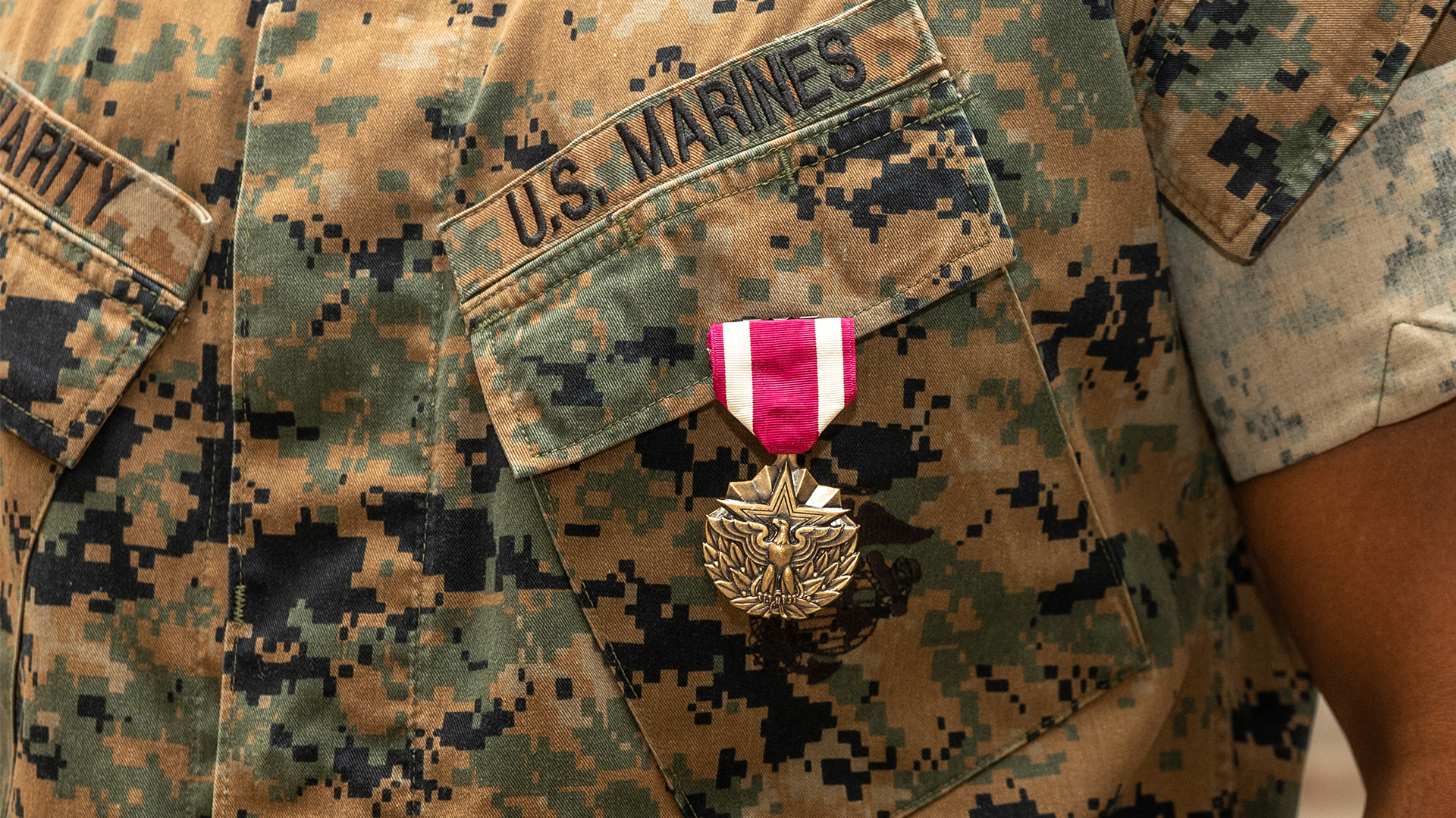 The US Marine Cirps' Marpat uniform is available in Woodland and Desert versions, this being Woodland (Picture: US Department of Defence)