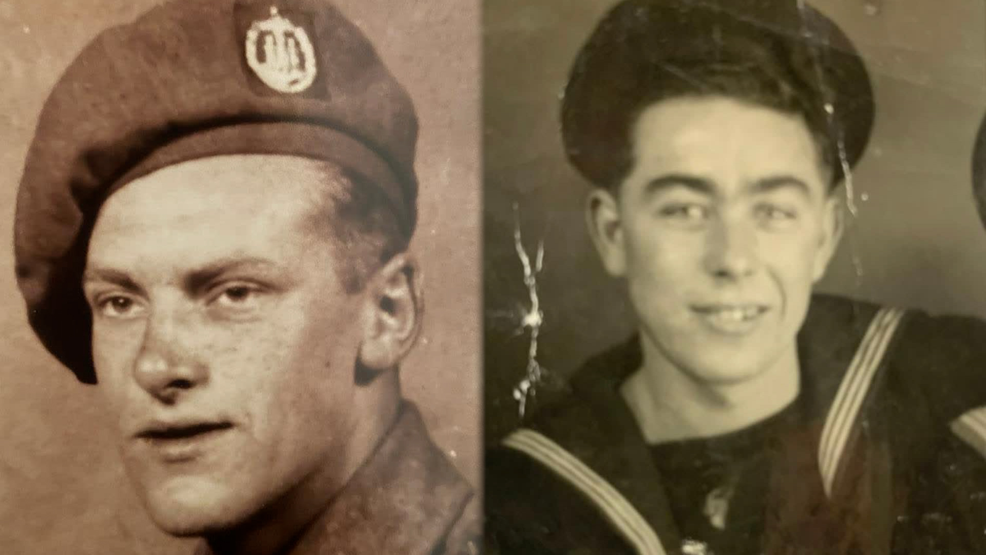 Ken Hay (left) and Henry Rice landed on Juno beaches just weeks apart