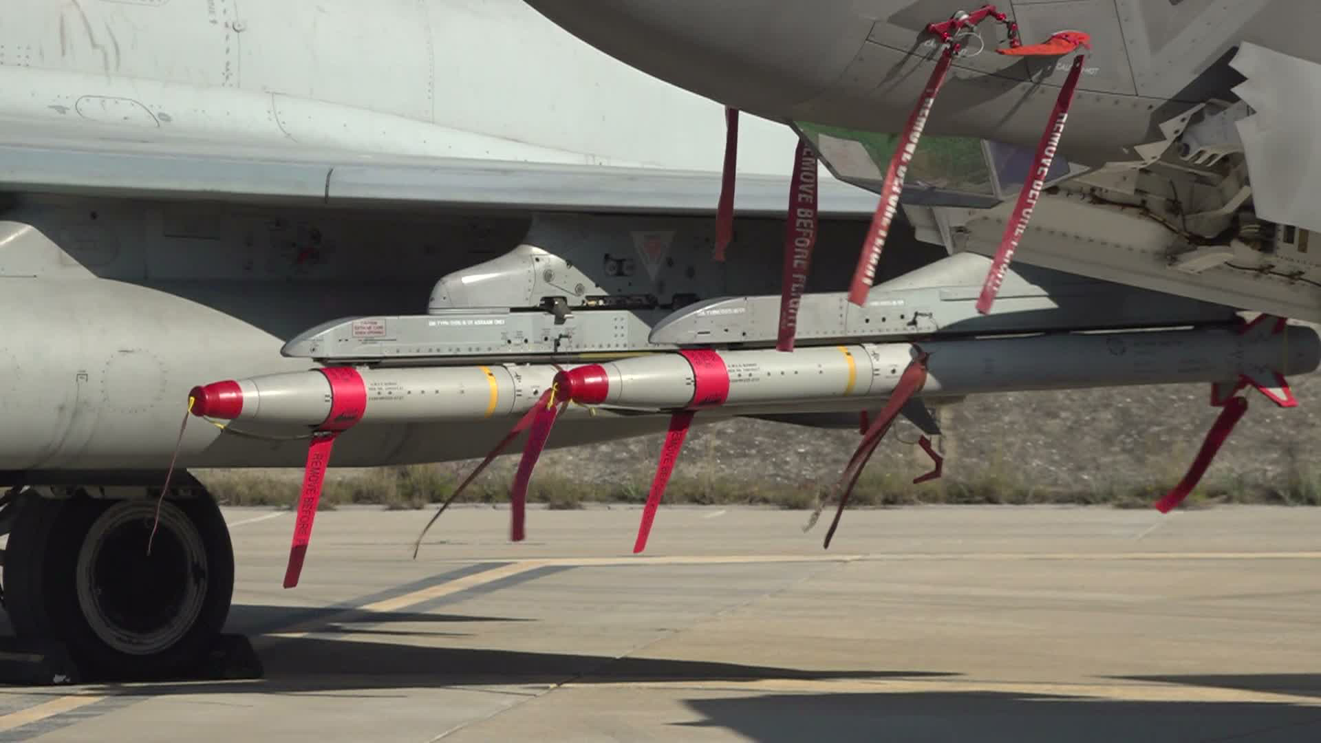 The Typhoons and F-35s based at RAF Akrotiri are well-equipped to take on a wide variety of aerial threats, but using expensive air-to-air misiles to take down drones could see stocks depleted