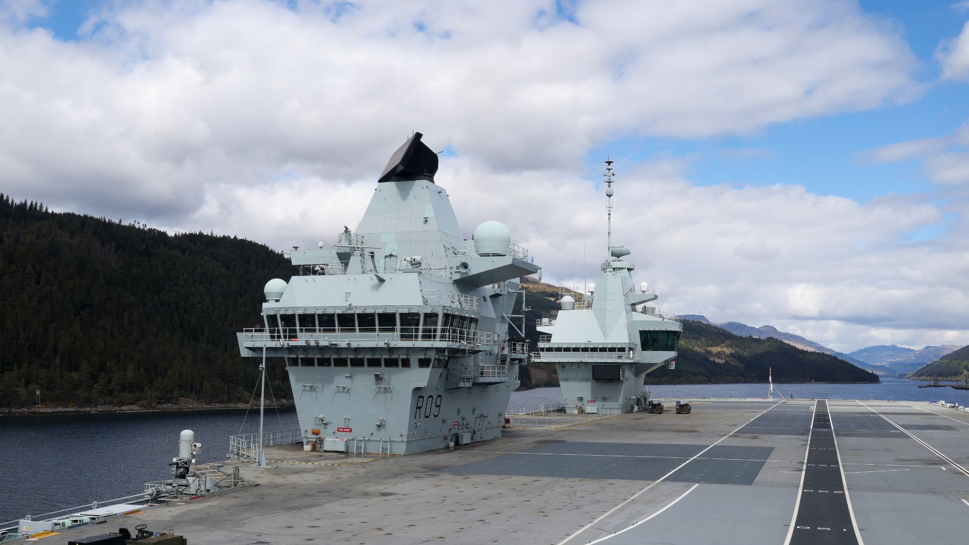 The Portsmouth-based aircraft carrier will be joined by Type 45 destroyer HMS Duncan and tanker RFA Tidespring