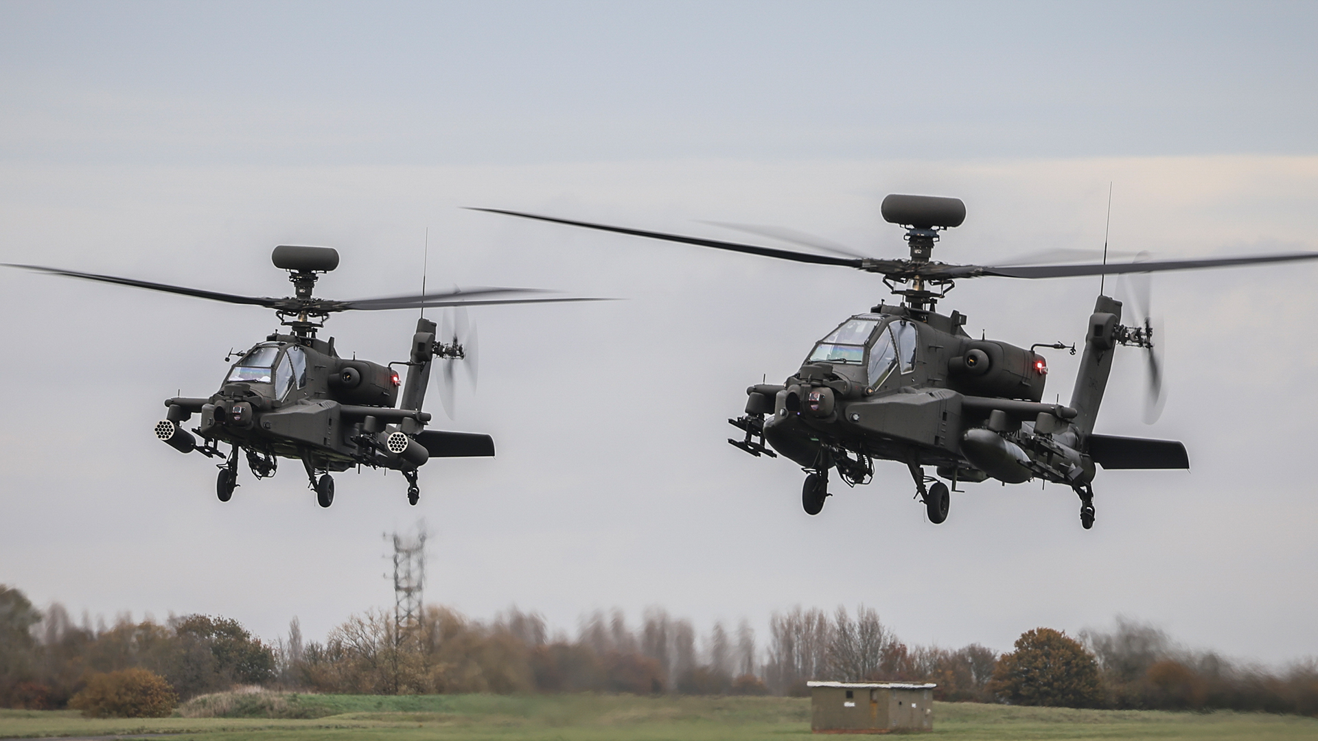 The Army Air Corps' AH-64E Apaches provide much of the "teeth" should they need to used in war