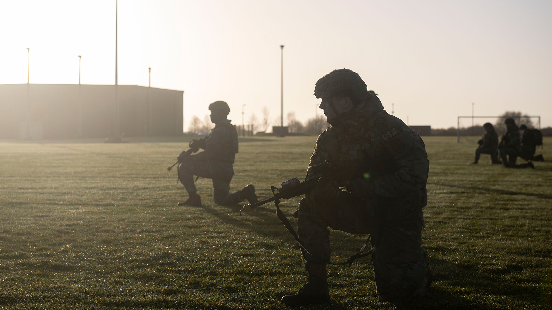 These US aviators at Molesworth are from the 423d Security Forces Squadron, but the suspects were found by officers from the MOD Police and Cambridgeshire Police (Picture: US Department of War)