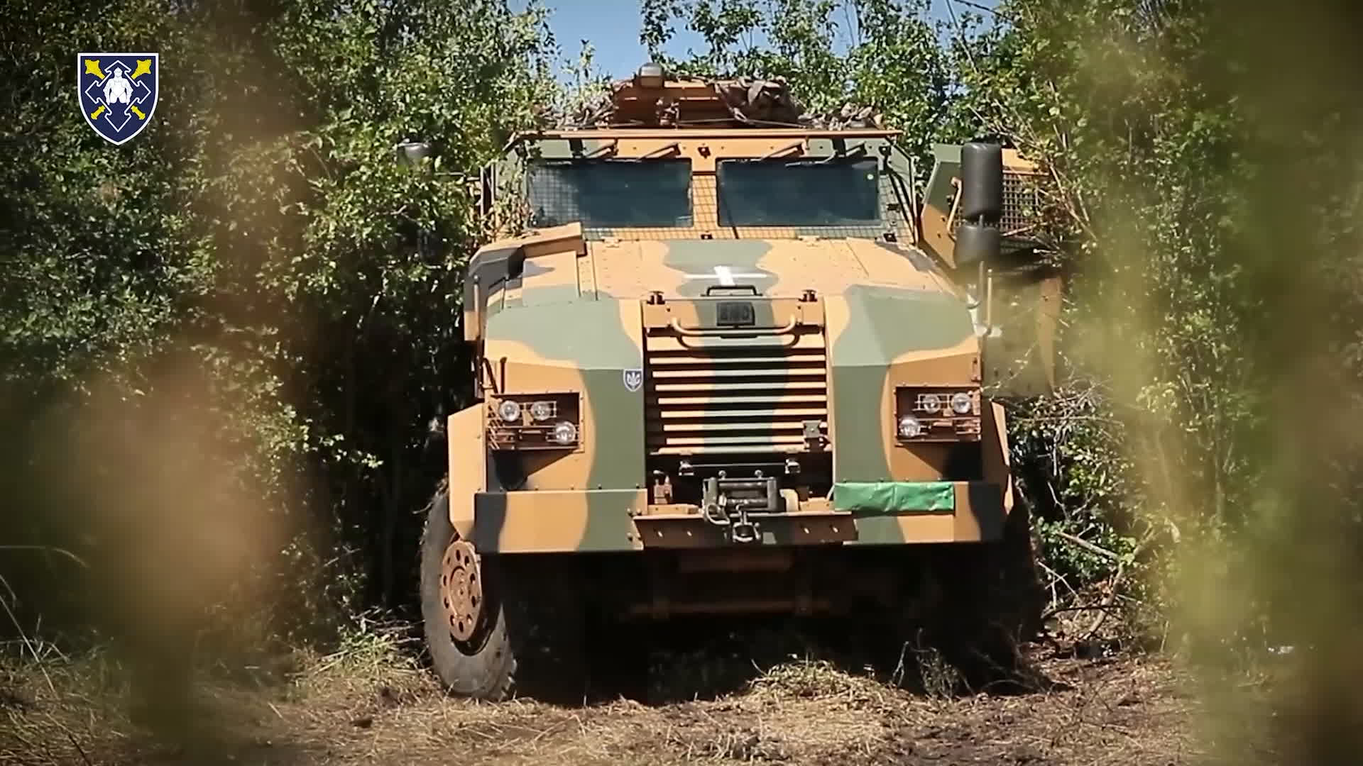 Mine-resistant ambush protected vehicles like this provide excellent protection when buttoned up, but offer a choice target for Russian drone operators (Picture: Armed Forces of Ukraine)