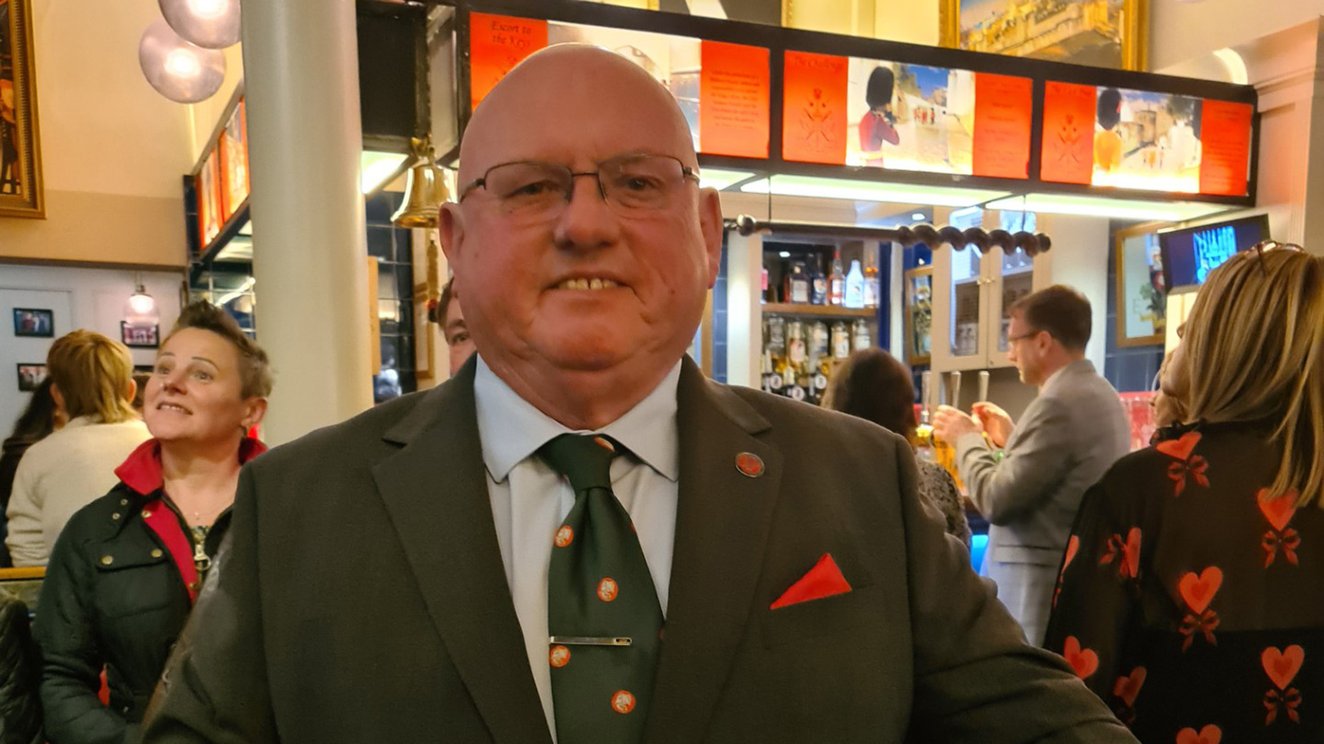 John Bryant in the Yeoman Warders pub at the Tower of London (Picture: John Bryant)