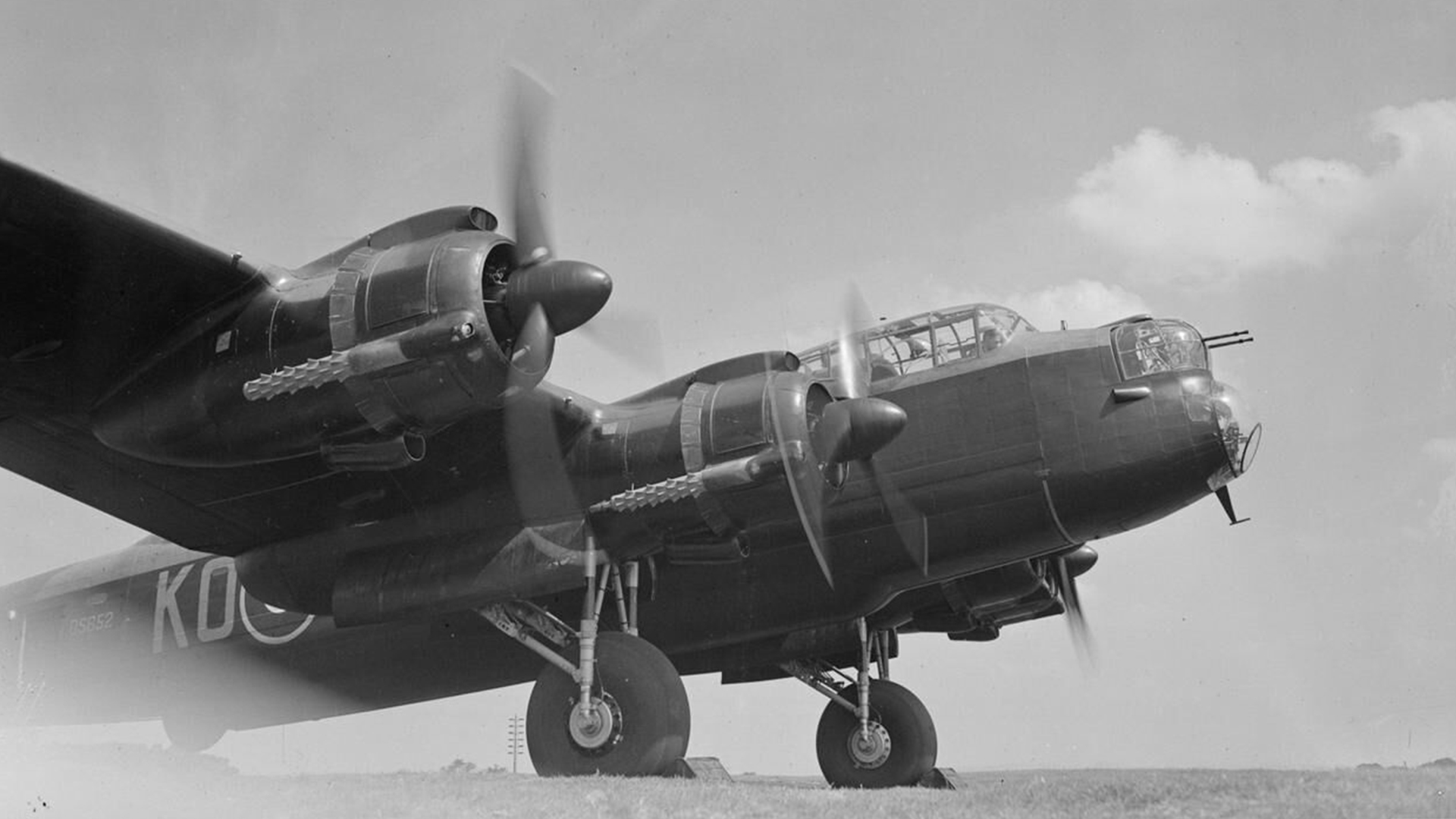 This Lancaster bomber is a B.II variant, meaning it has been fitted with Bristol Hercules radial engines instead of the usual Rolls-Royce Merlin