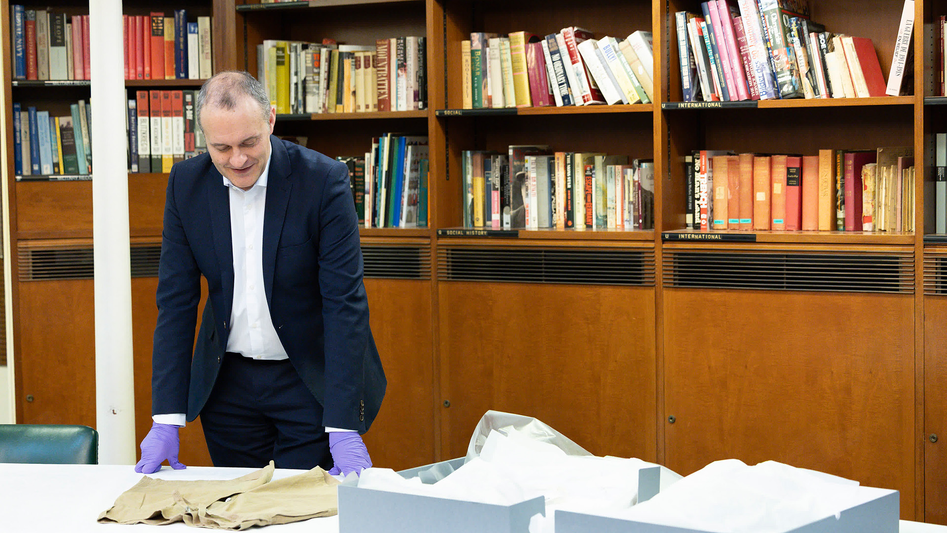 A pair of shorts that Dame Vera Lynn wore as part of her tropical uniform