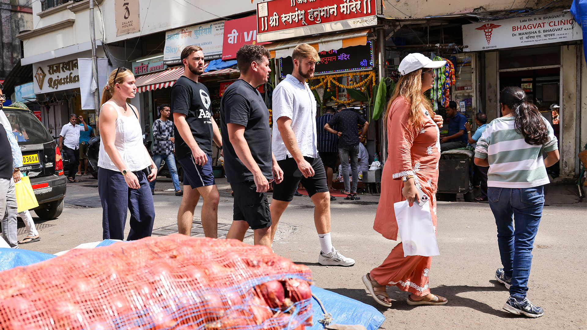 Members of the crew pay a visit to Mumbai during one of CSG25's several port stops