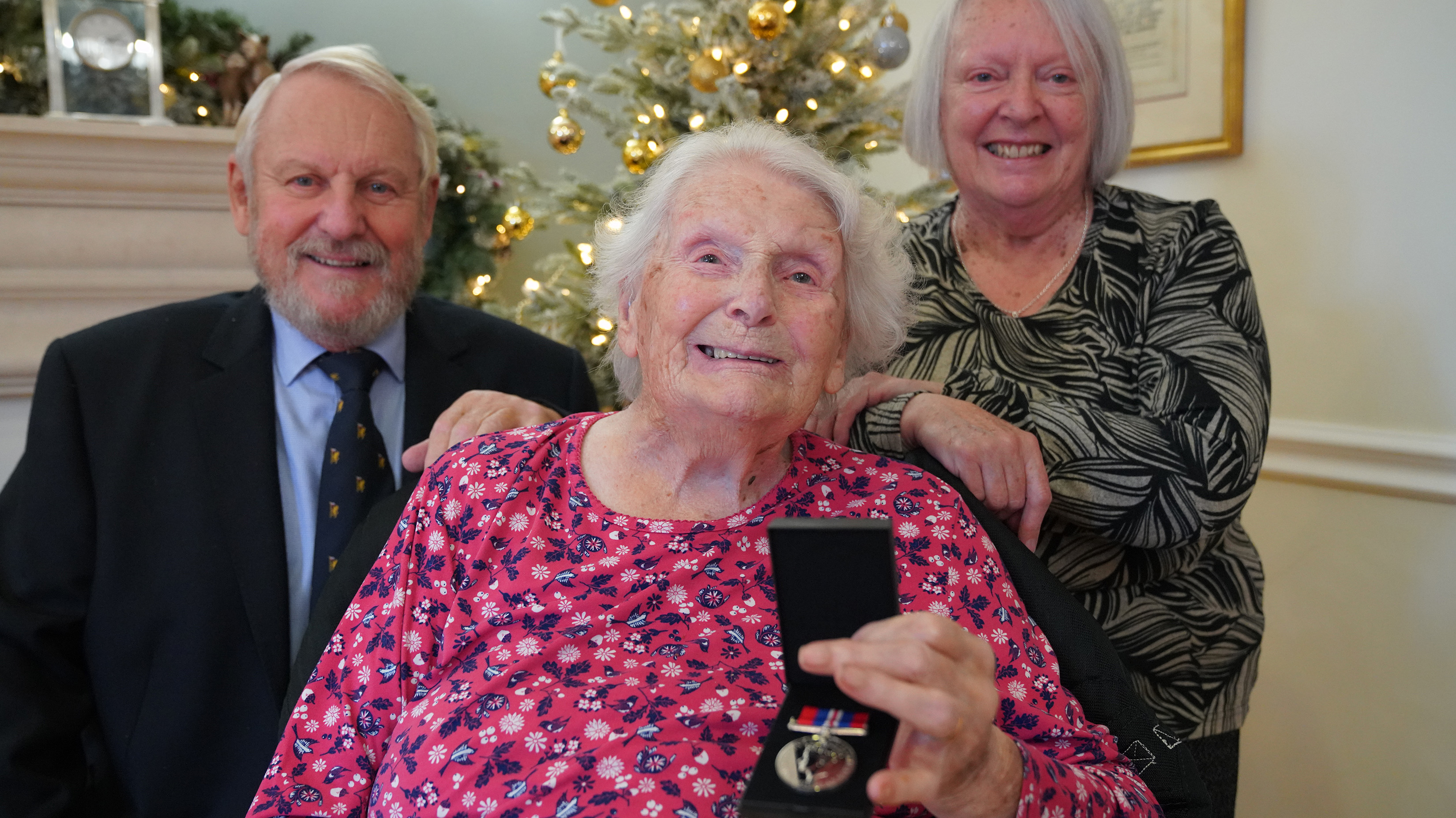 18122025 WWII veteran Janet Patterson receives war medal after children applied CREDIT Royal Star and Garter