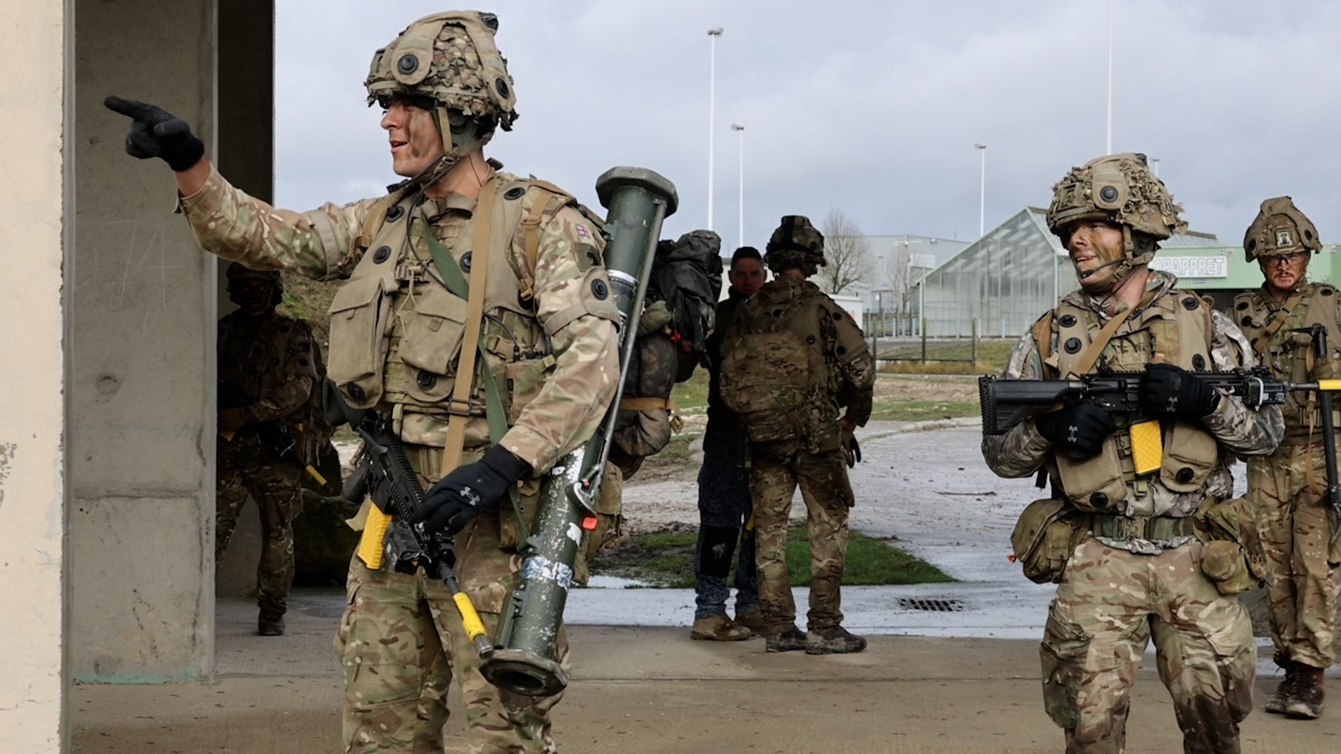 The urban combat wasn't a purely foot soldier affair as the British troops had to be equipped to take on French AFVs as well