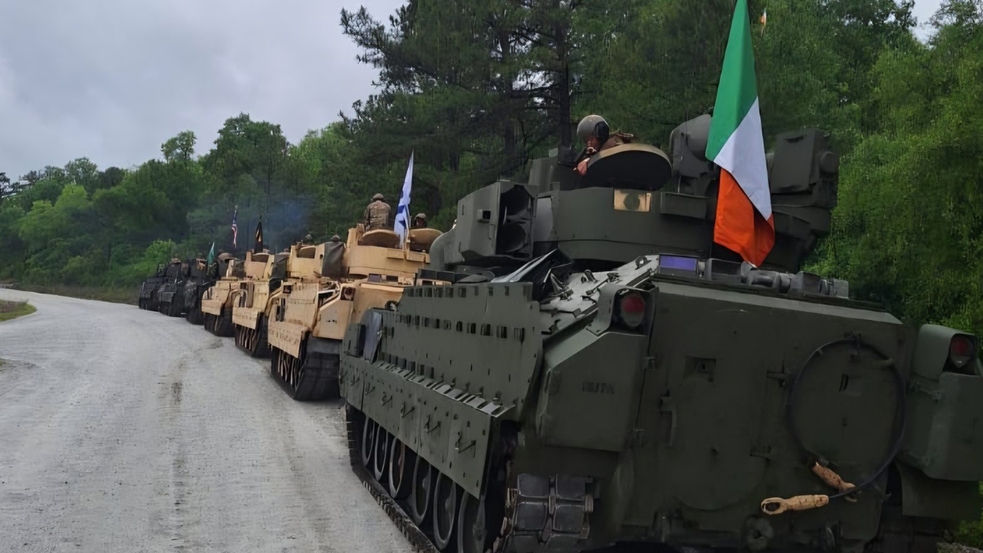 Irish army team Shamrock 1 managed to win the competition after two weeks' training - the vehicle has been in US service for 45 years (Picture: Irish army)
