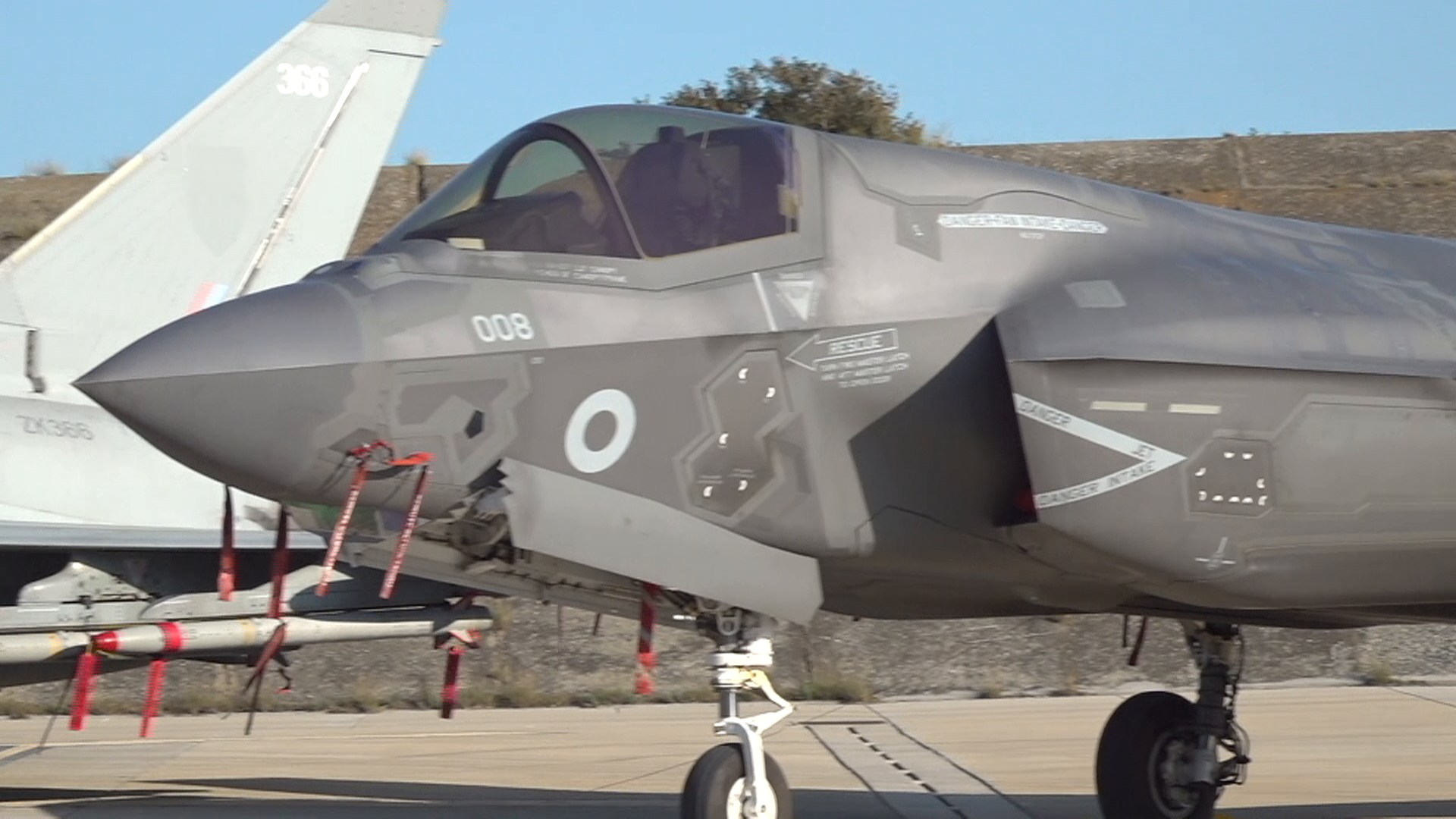 While Typhoons have been based in Cyprus for some time, the F-35s are a recent addition
