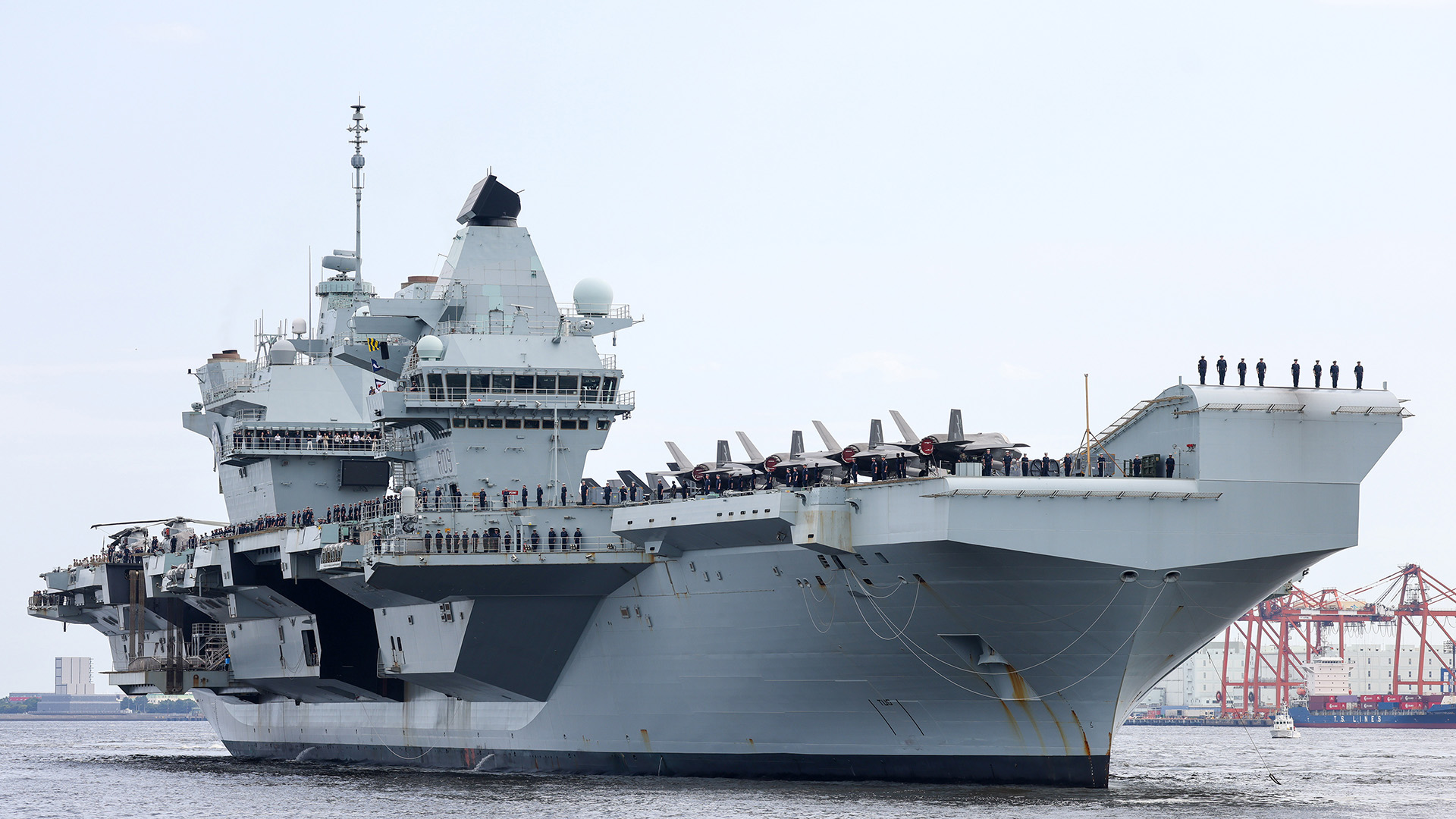 HMS Prince of Wales is currently deployed on Carrier Strike Group 25