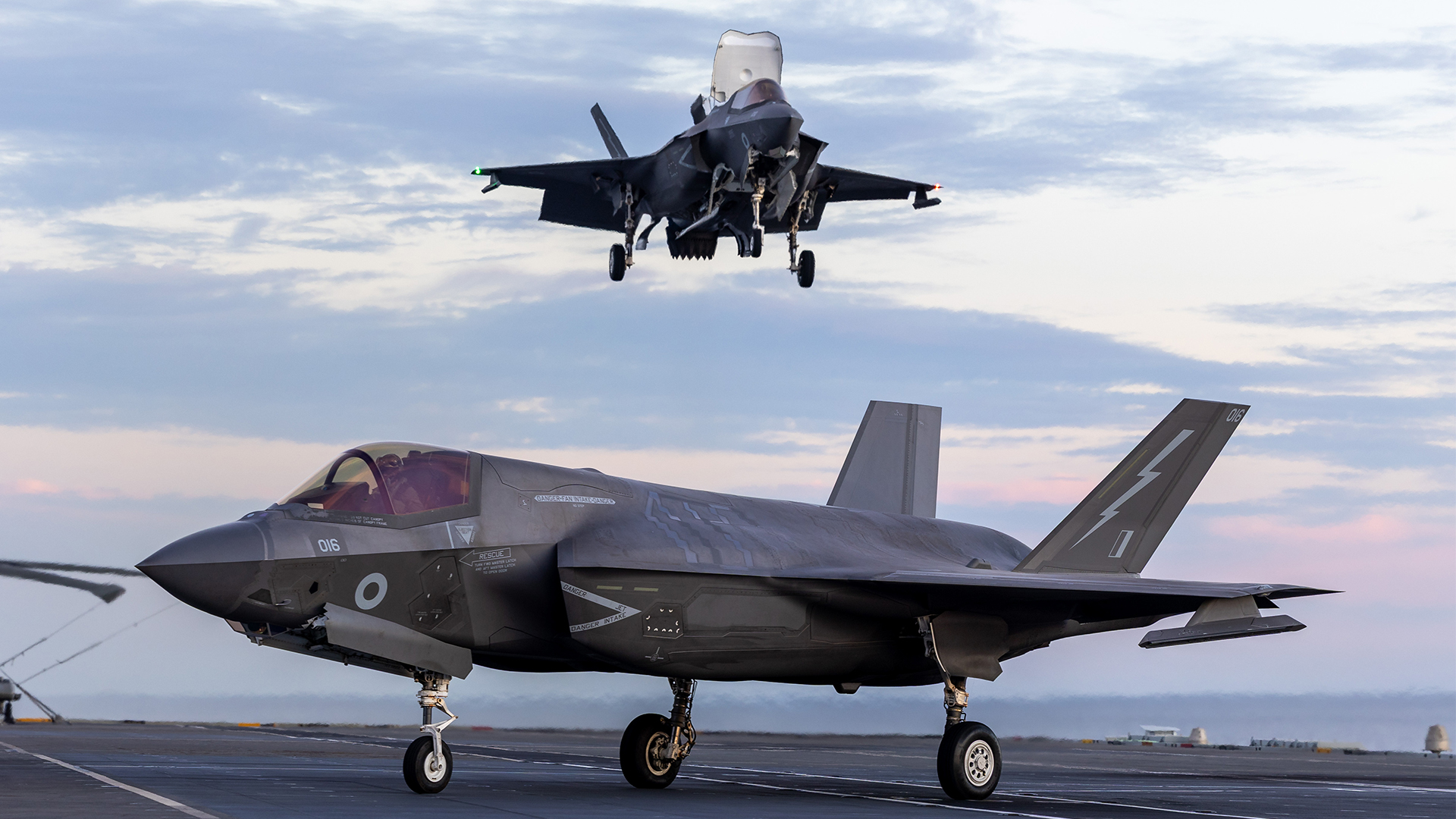 The F-35B is capable of carrying out a number of mission types including air-to-surface, electronic warfare, intelligence-gathering and air-to-air