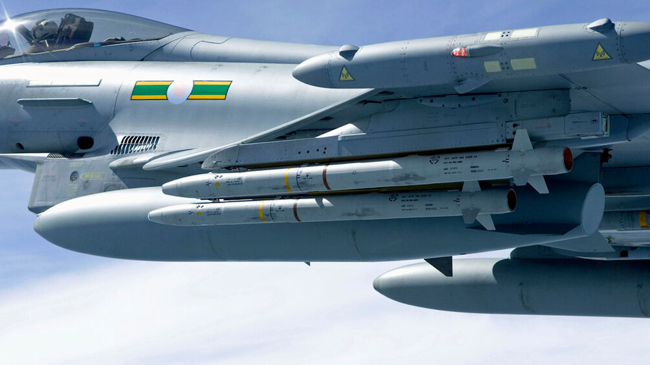 An ASRAAM air-to-air missile on an F-16 aircraft, which can be used by the Gravehawk system (Picture: MBDA)