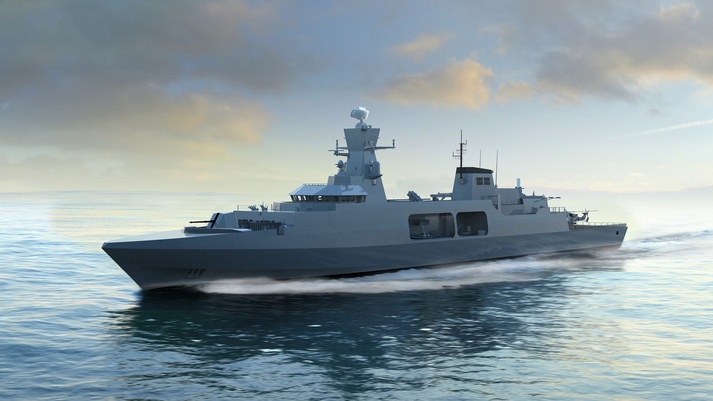 BAE Systems computerised image of future Type 31 frigate (Picture: BAE).