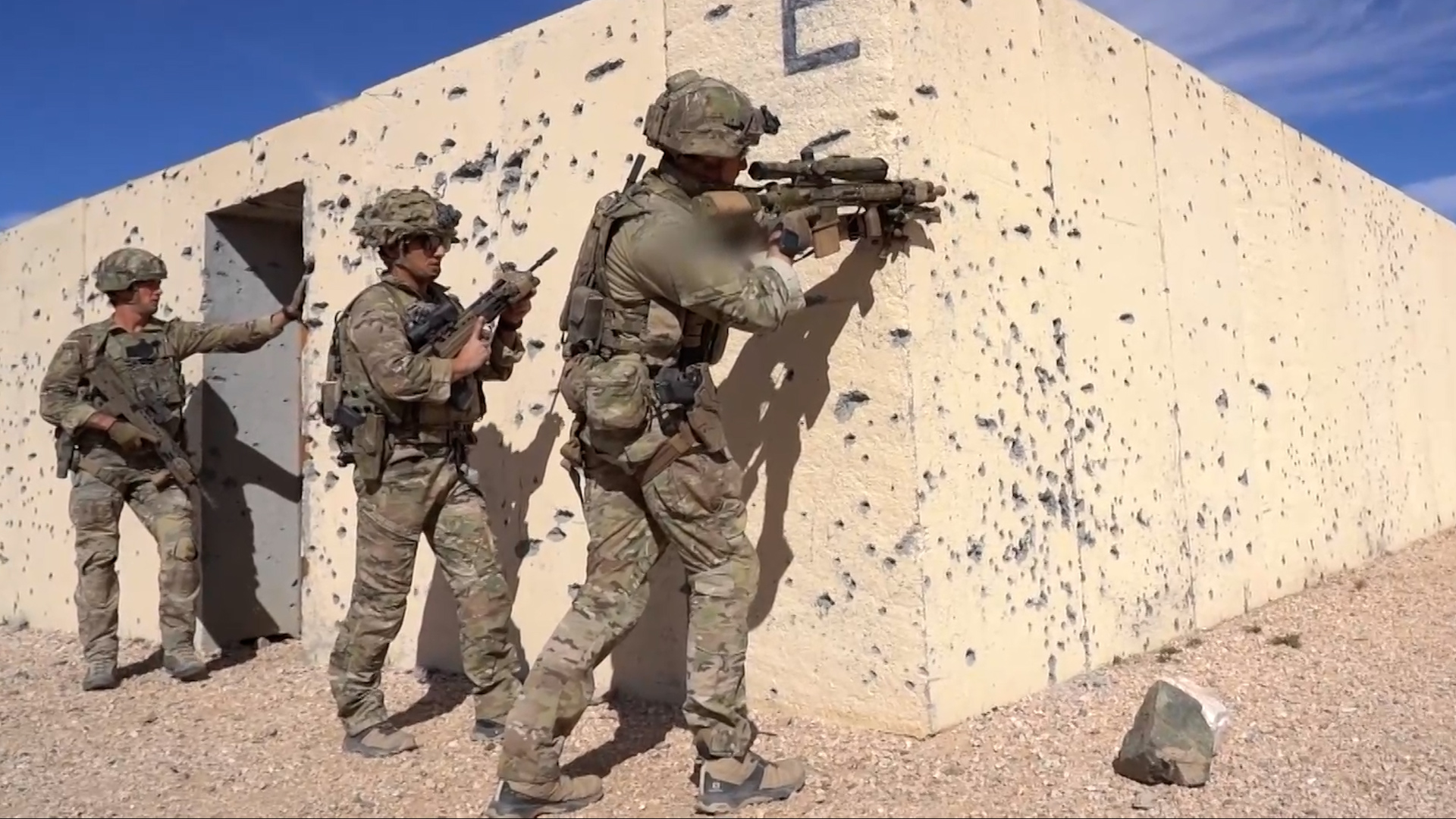 British Army Ranger Regiment on Project Convergence in the Mojave Desert 15112022 CREDIT BFBS
