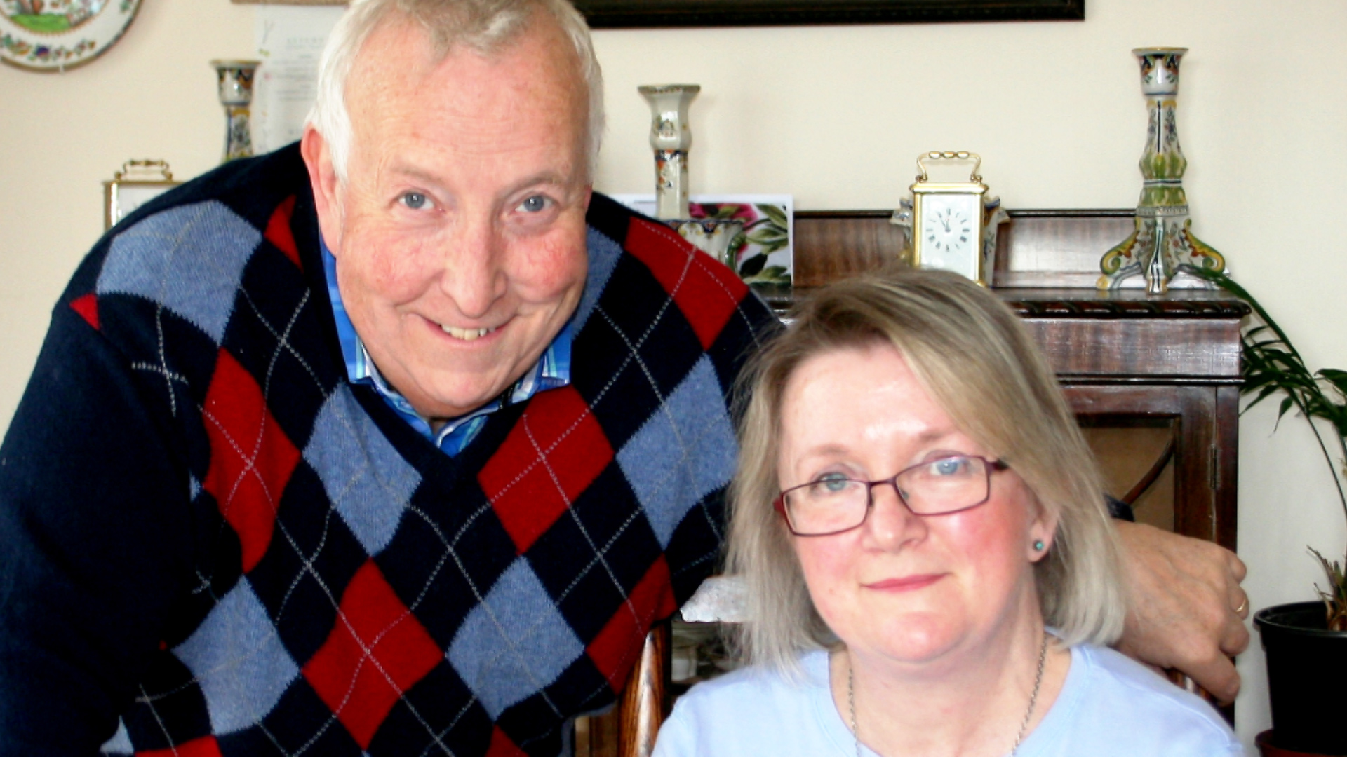 Captain Ball's great-niece Vanda Day and her husband Gordon