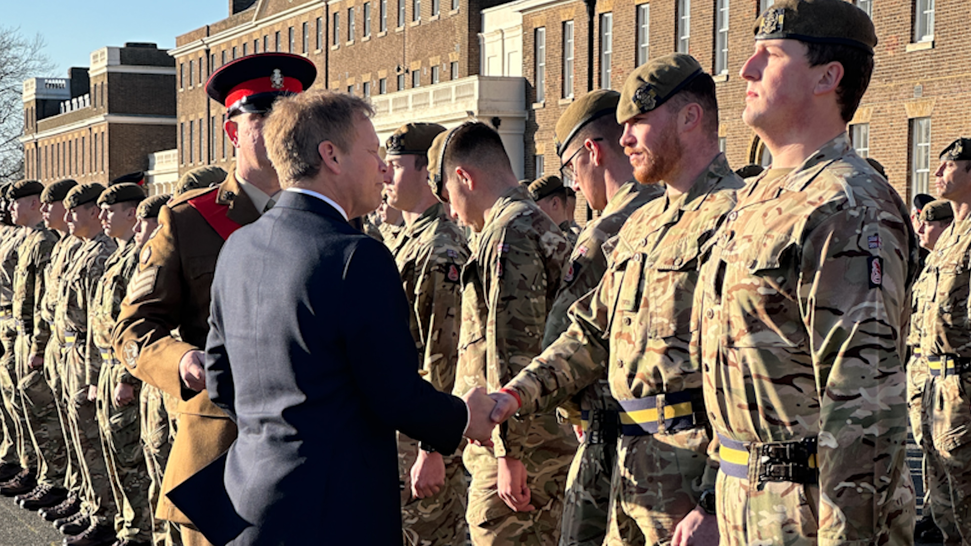 Defence Secretary Grant Shapps presented medals to personnel deployed on Op Elign 260102024 CREDIT BFBS.jpg