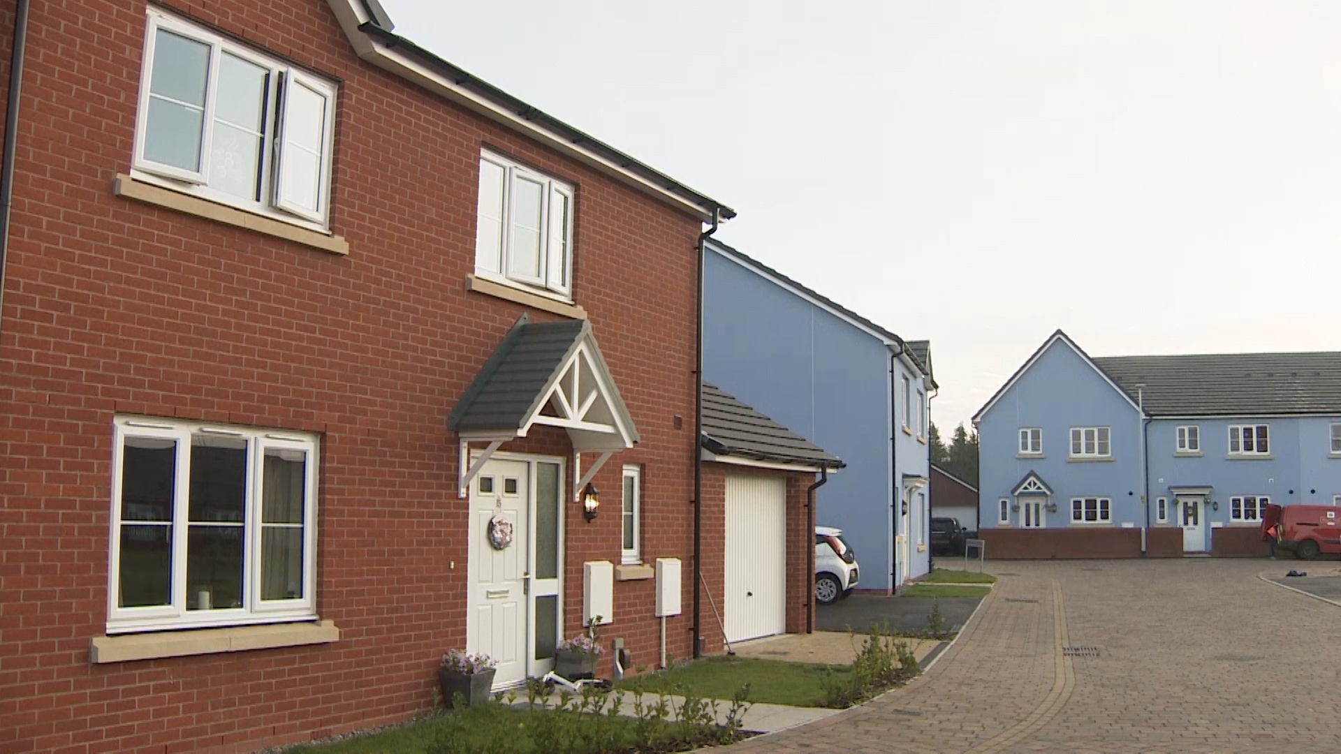 These homes have been built on military housing estate - more will be built on surplus land