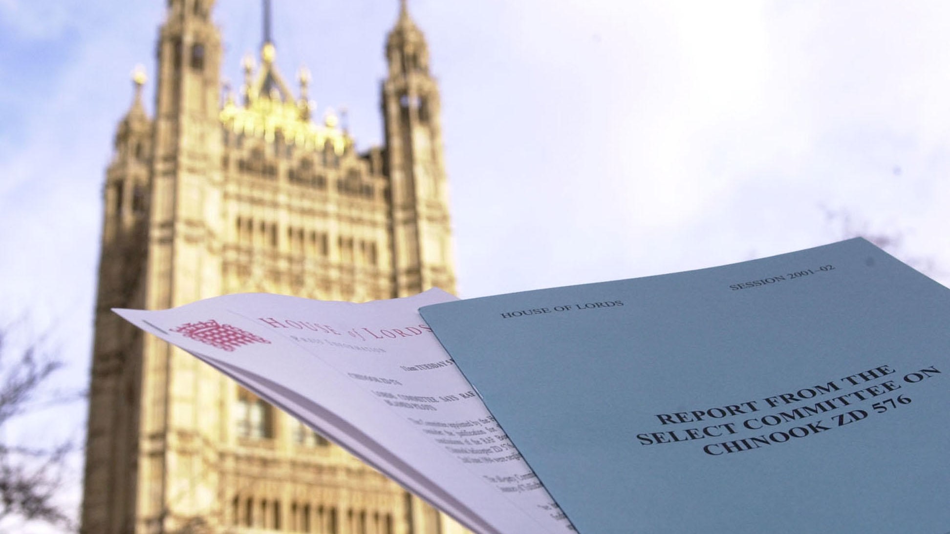 The report from the House of Lords Select Committee inquiry on the crashed Chinook ZD576 (Picture: PA Images/Johnny Green)