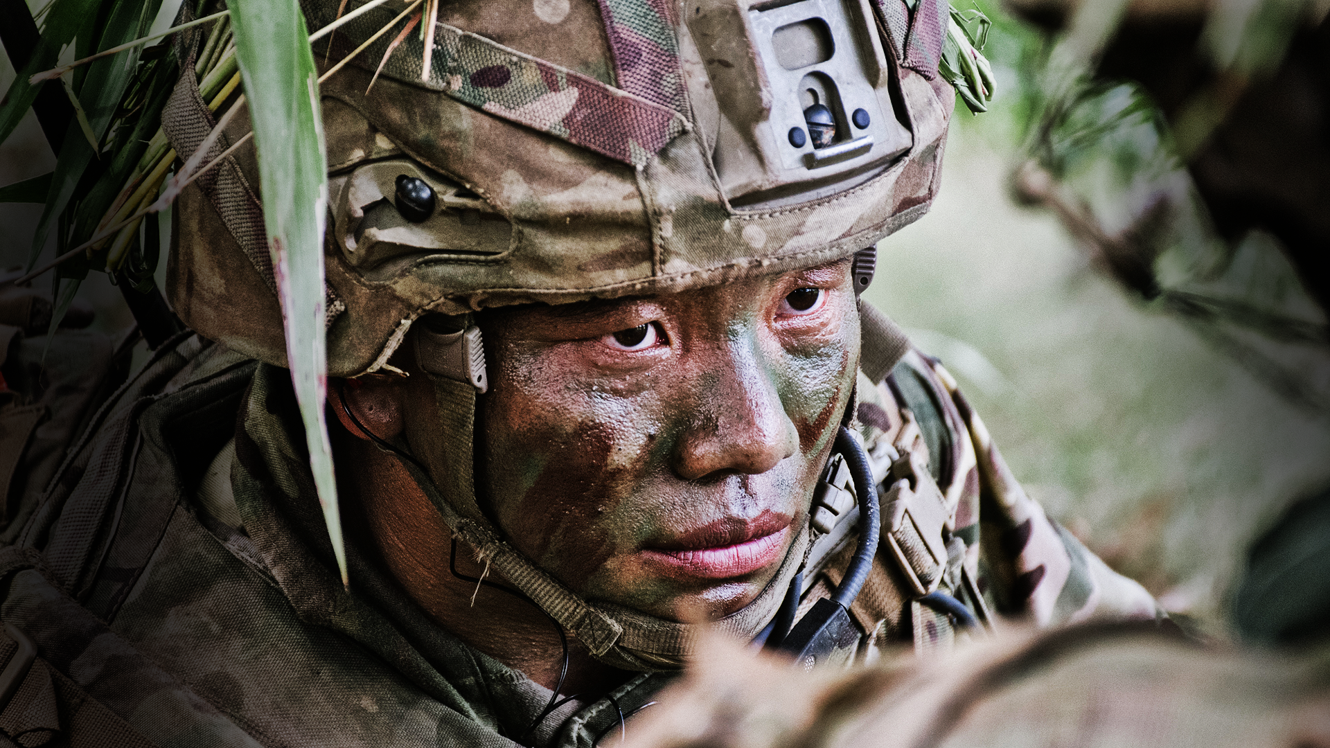 Close up of a Gurkha in the British Army