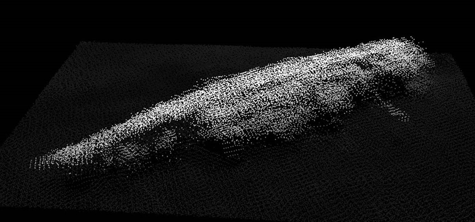 HMS Coventry sonar scan - Falklands wrecks. Credit: MoD