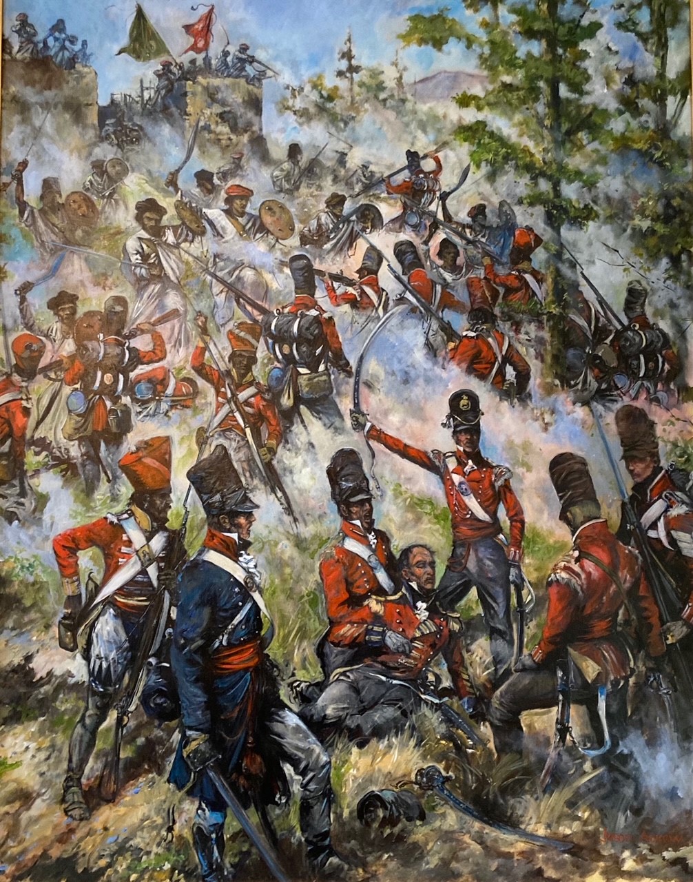 The Battle of Kalanga, during the Anglo-Nepalese War