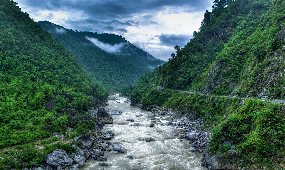 The Kosi river valley outside Almora