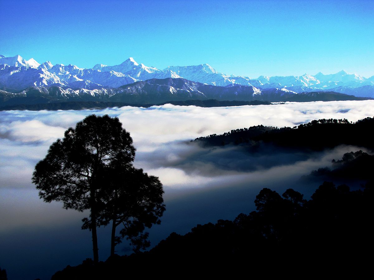 Kumaon Himalaya range from kausani, Uttrakhand