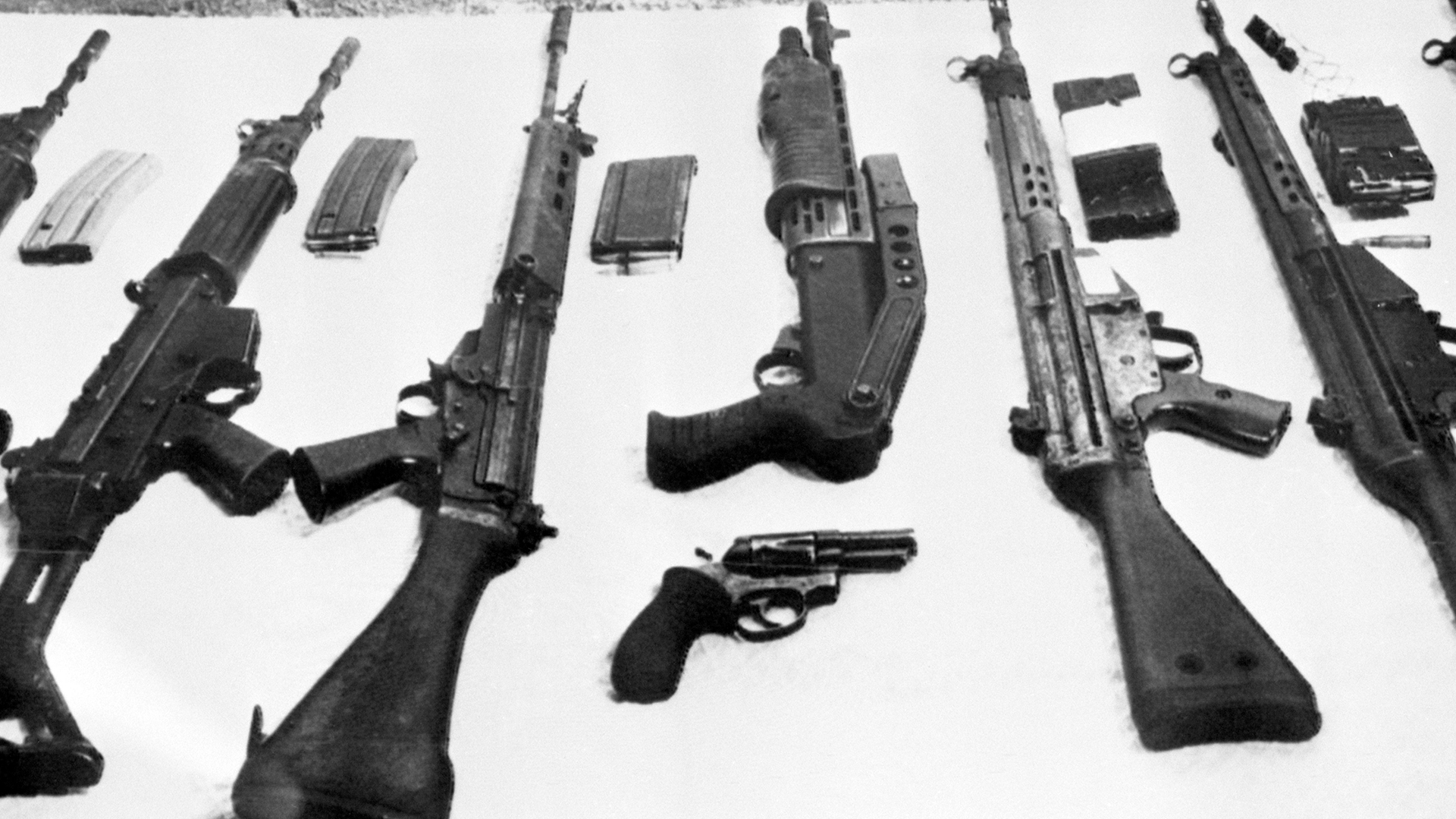 IRA weapons captured at Loughgall included assault rifles and a SPAS semi-automatic shotgun