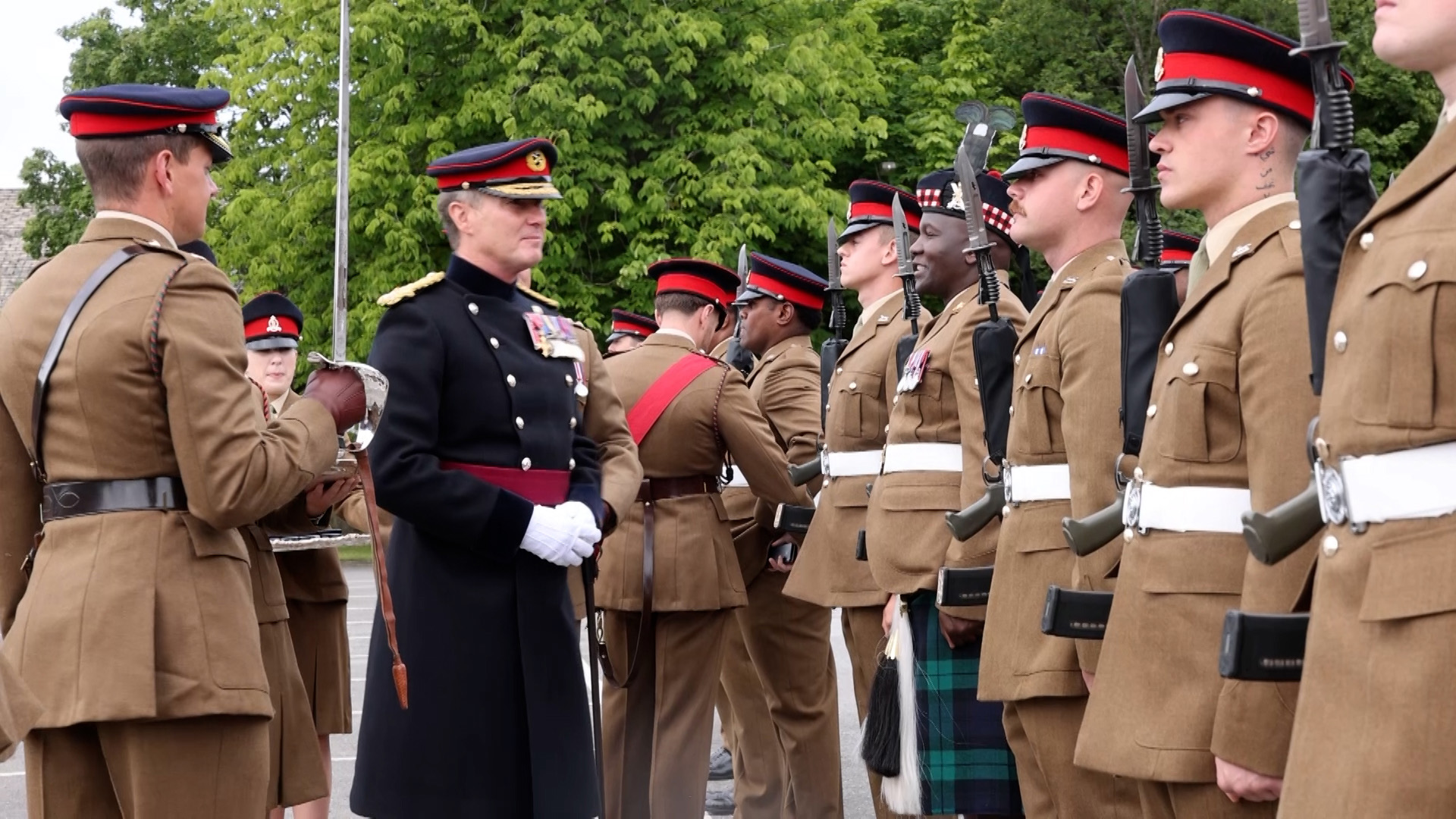 During his time at Sandhurst, he highlighted leadership, integrity and international cooperation