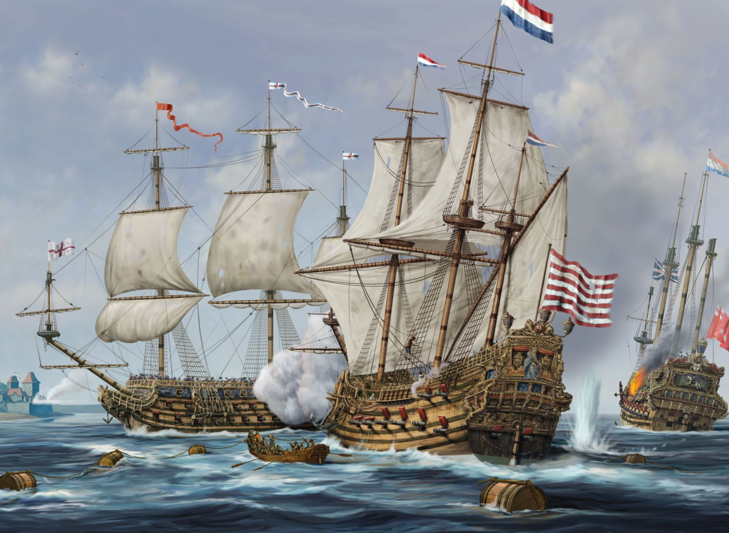 Medway Raid from Osprey Anglo Dutch Warships title