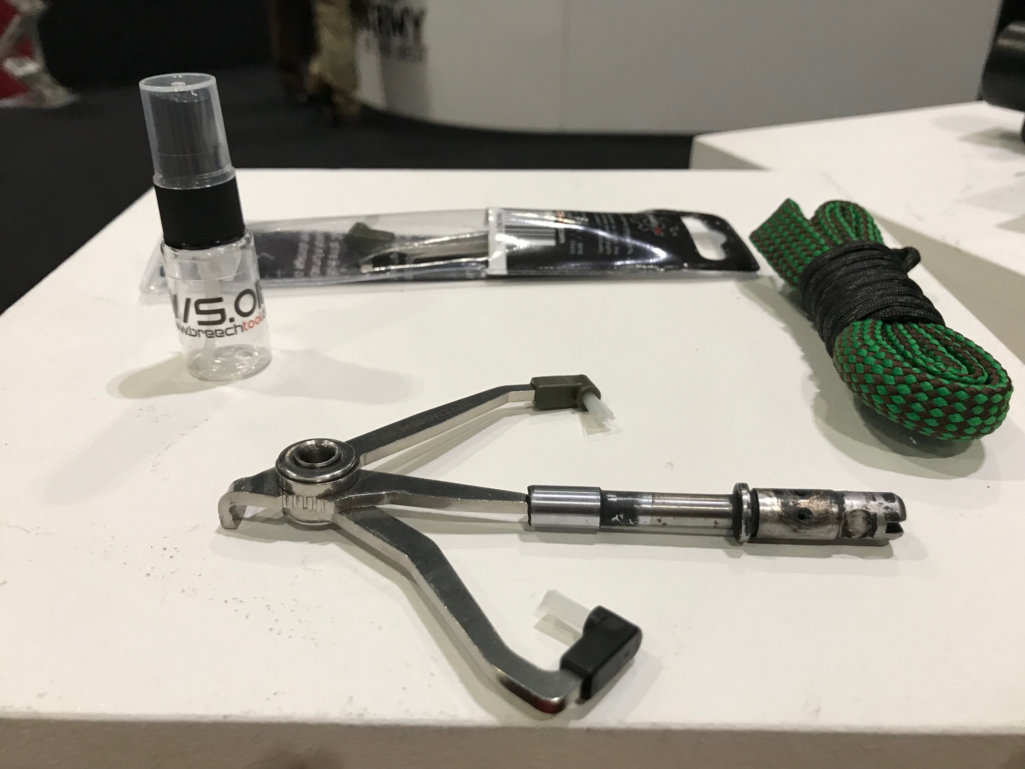 Weapon cleaning kit of the future? Credit: Georgina Coupe, BFBS