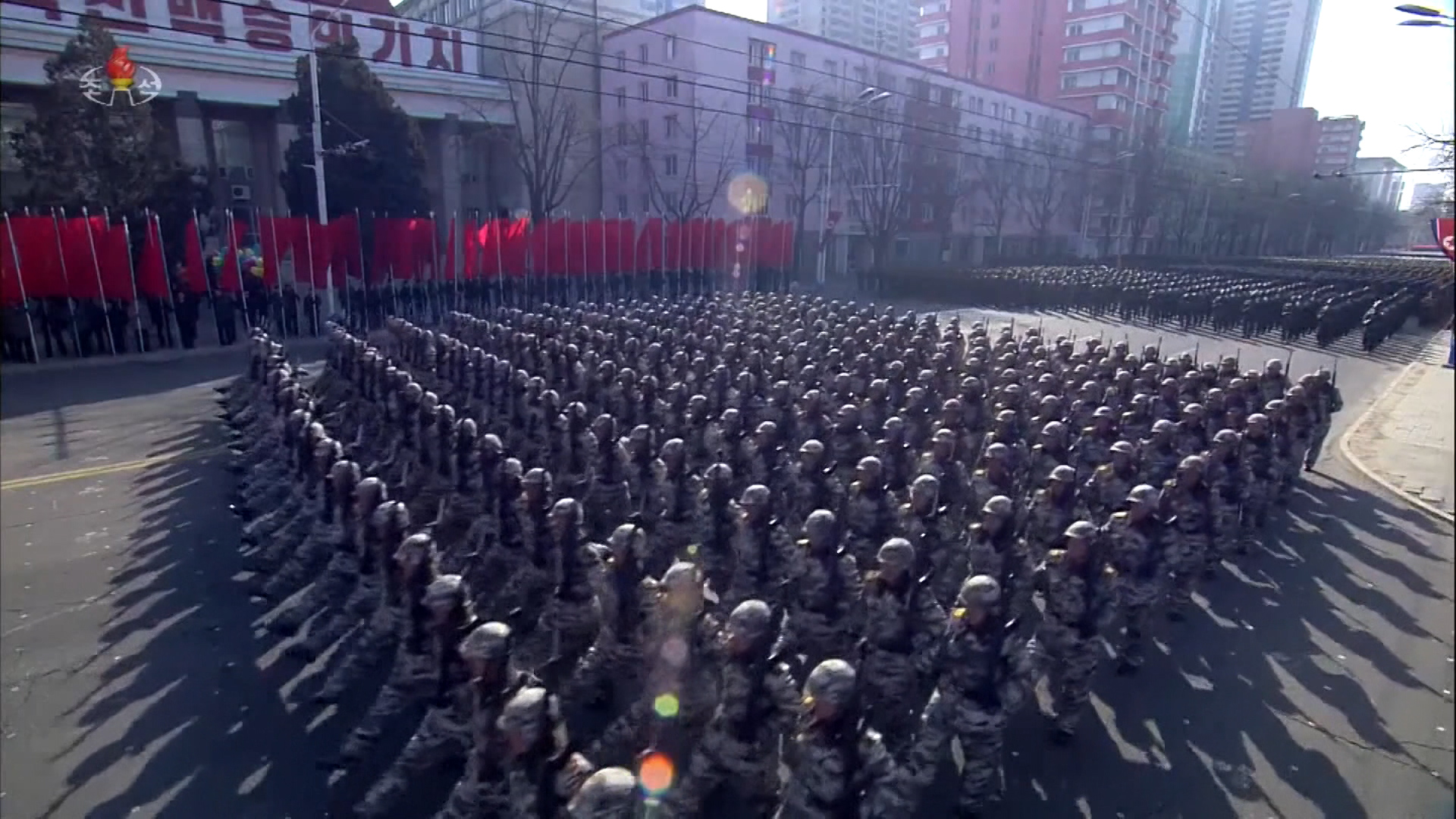 The North Korea military parades (Picture: KCTV).