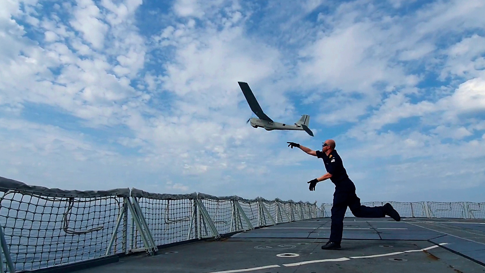 Puma launched from HMS Lancaster on NATO tech exercise