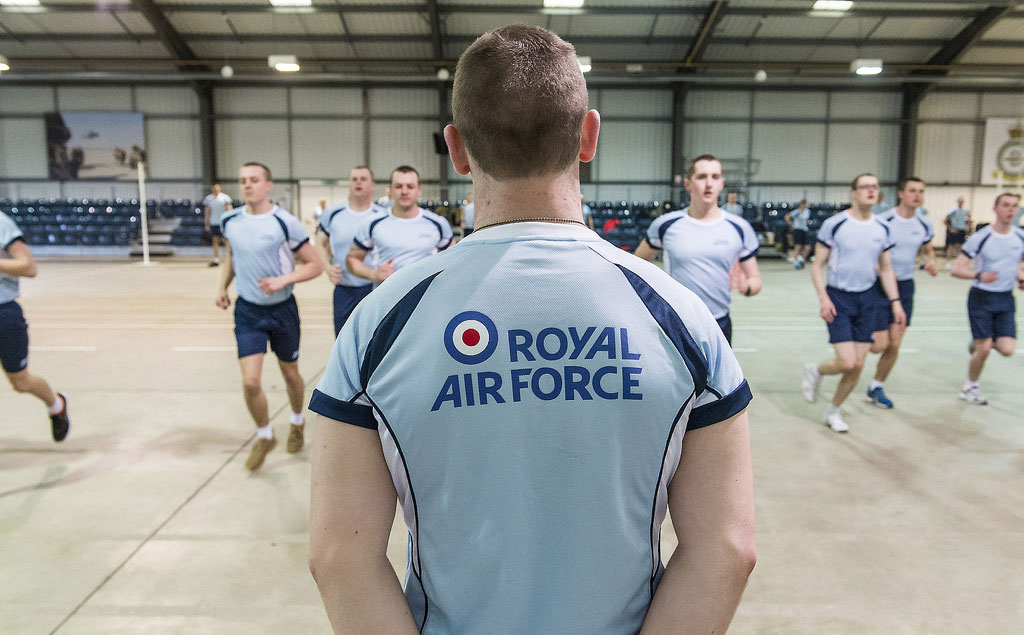 RAF recruits' fitness test