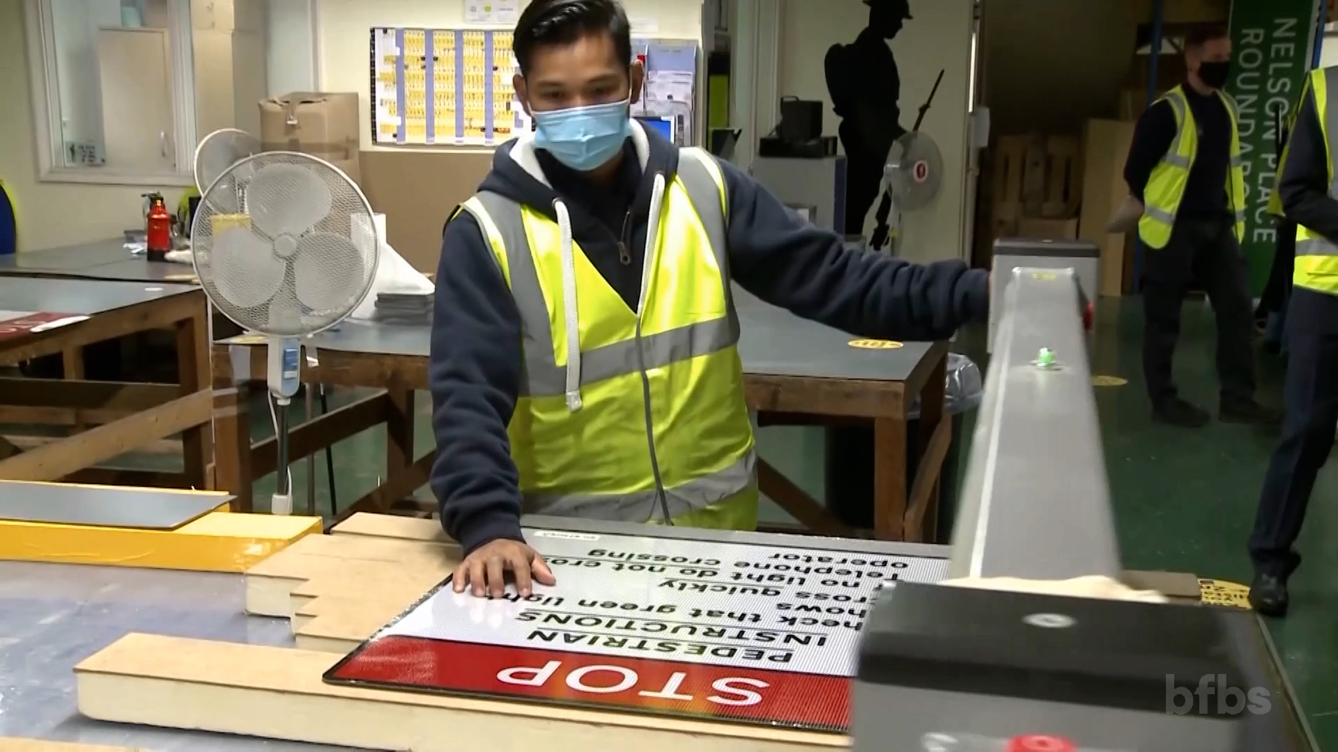 Royal British Legion Industries RBLI Britain's Bravest Manufacturing Company BBMC Veterans Making Railway Signs Screengrab Credit Forces News