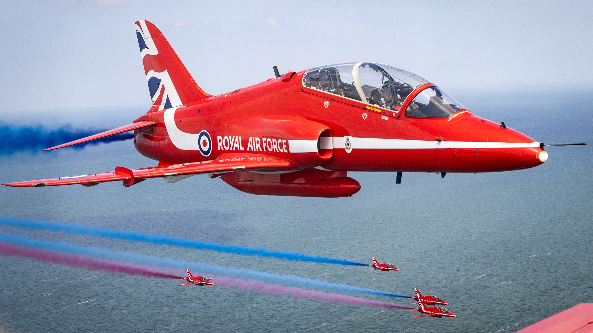 It's a red Hawk, but not a Red Hawk - the BAE Systems Hawk has served the RAF and other operators very well over the past half-century