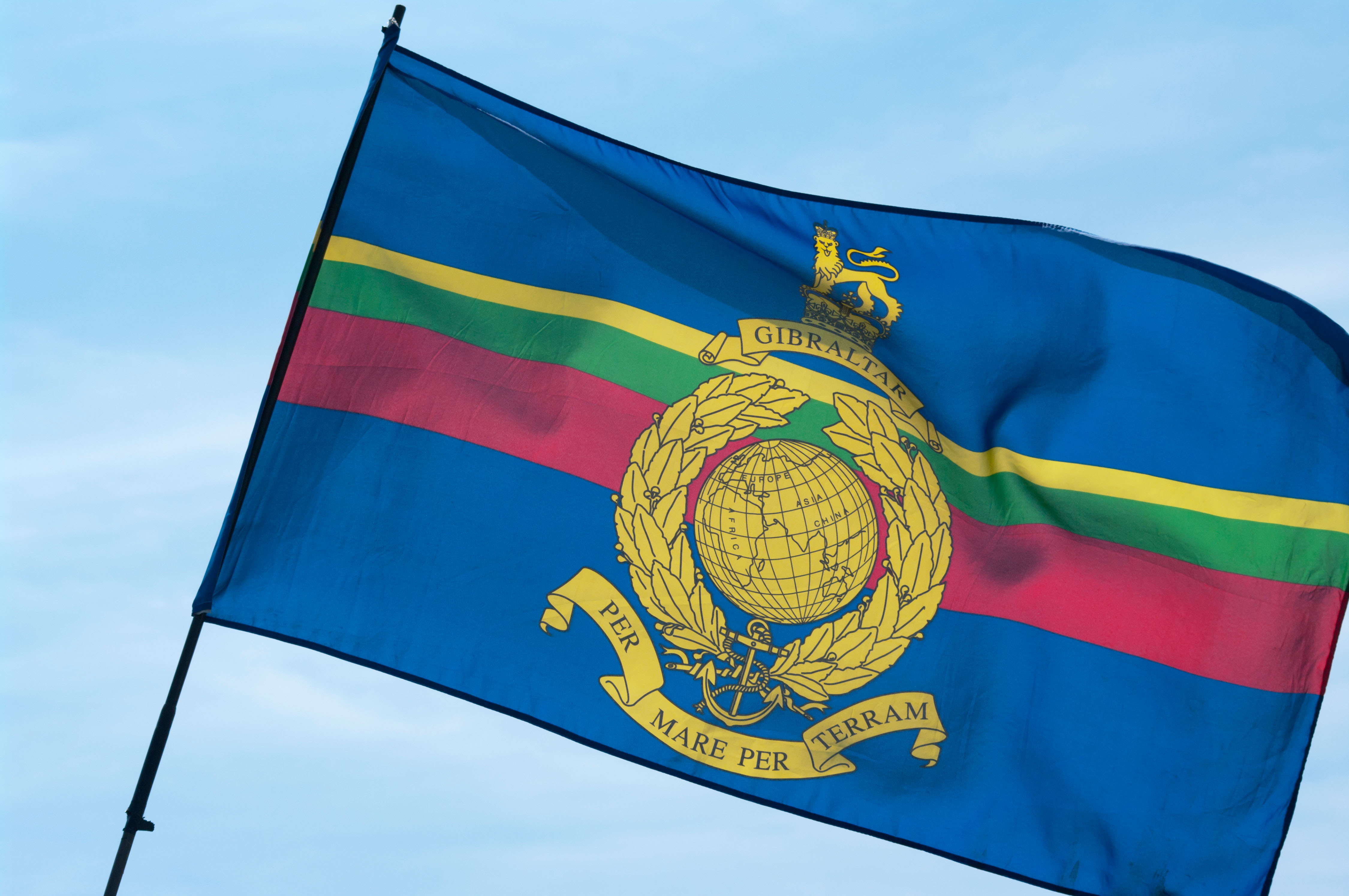 Regimental Flag Of The Royal Marines