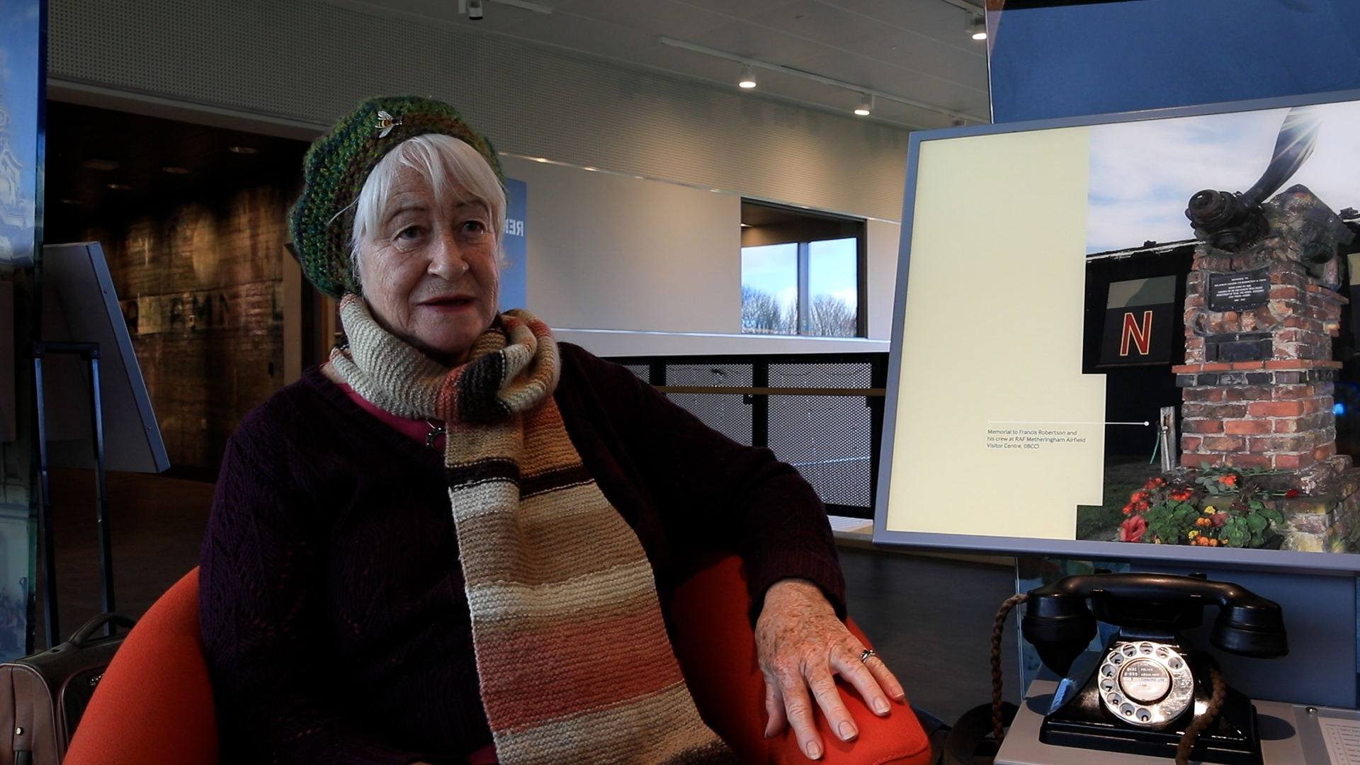 Sheila Webb at International Bomber Command Centre