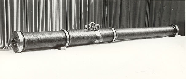 Picture of a leather cannon from 17th Century Sweden