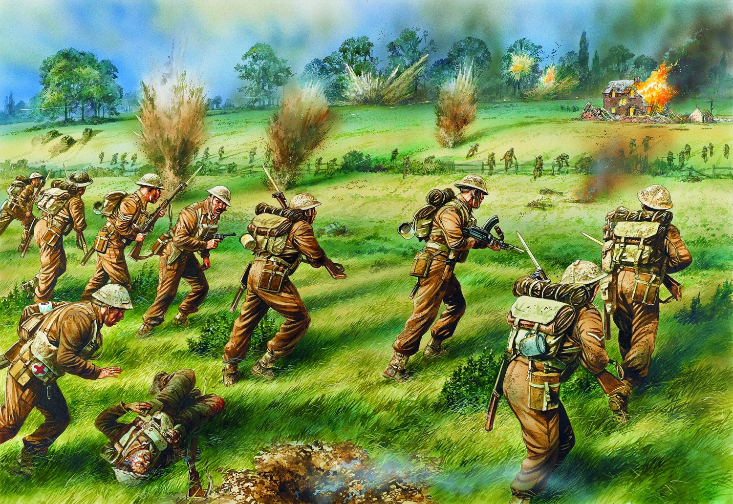 The 3rd Grenadier Guards counter-attack, 2000hrs, 27 May 1940 from Gelb 2 bk
