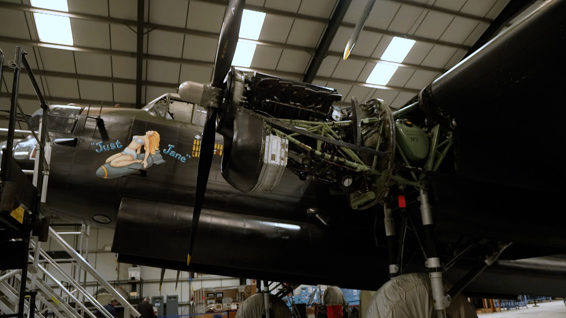 The epic task of restoring WW2 Lancaster Just Jane to flight 30032022 CREDIT BFBS.jpg