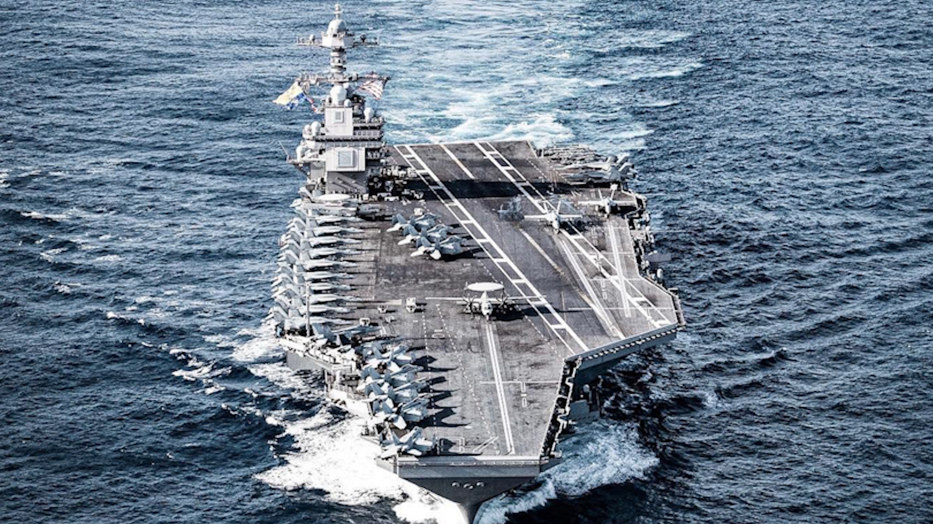 Unlike the USS George Washington, the USS Gerald R Ford is equipped with the Electromagnetic Aircraft Launch System