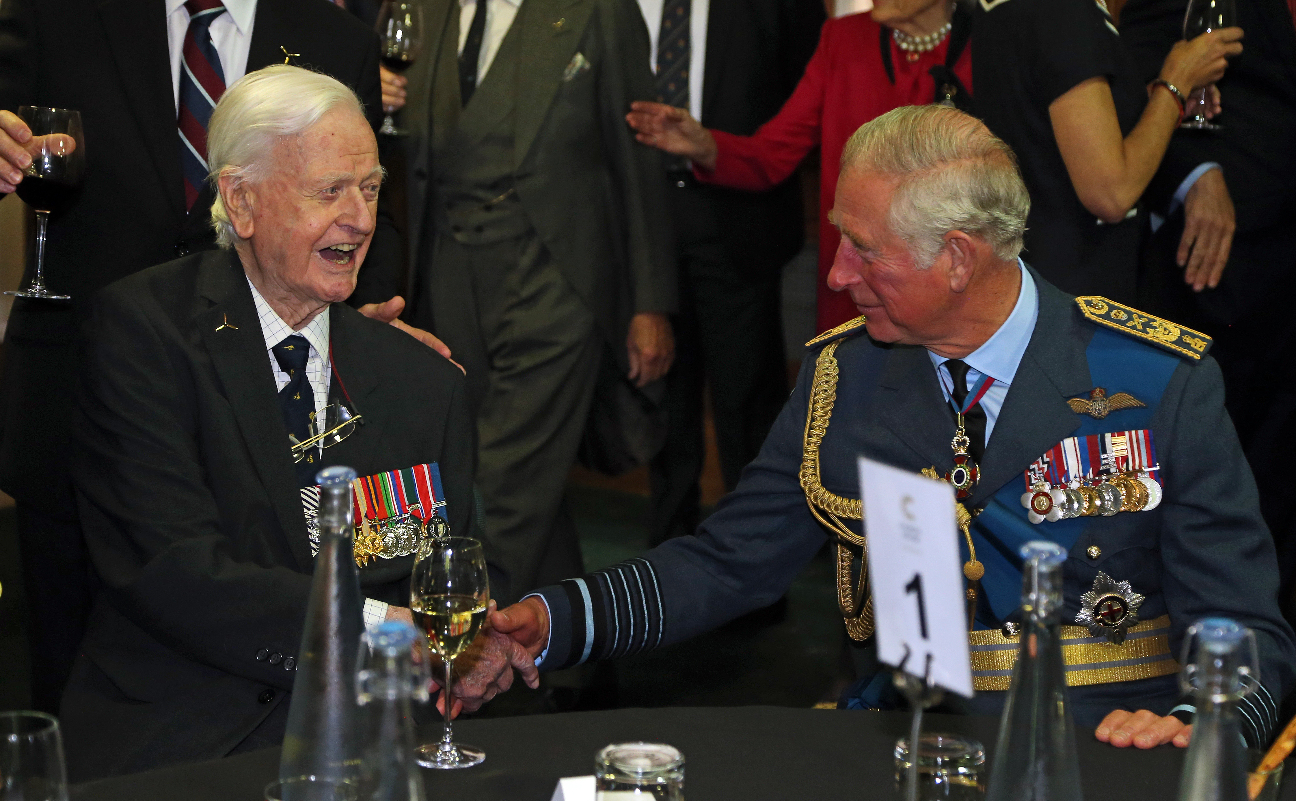 Tom Neil met the Prince of Wales at the 77th anniversary of Battle of Britain events last year.
