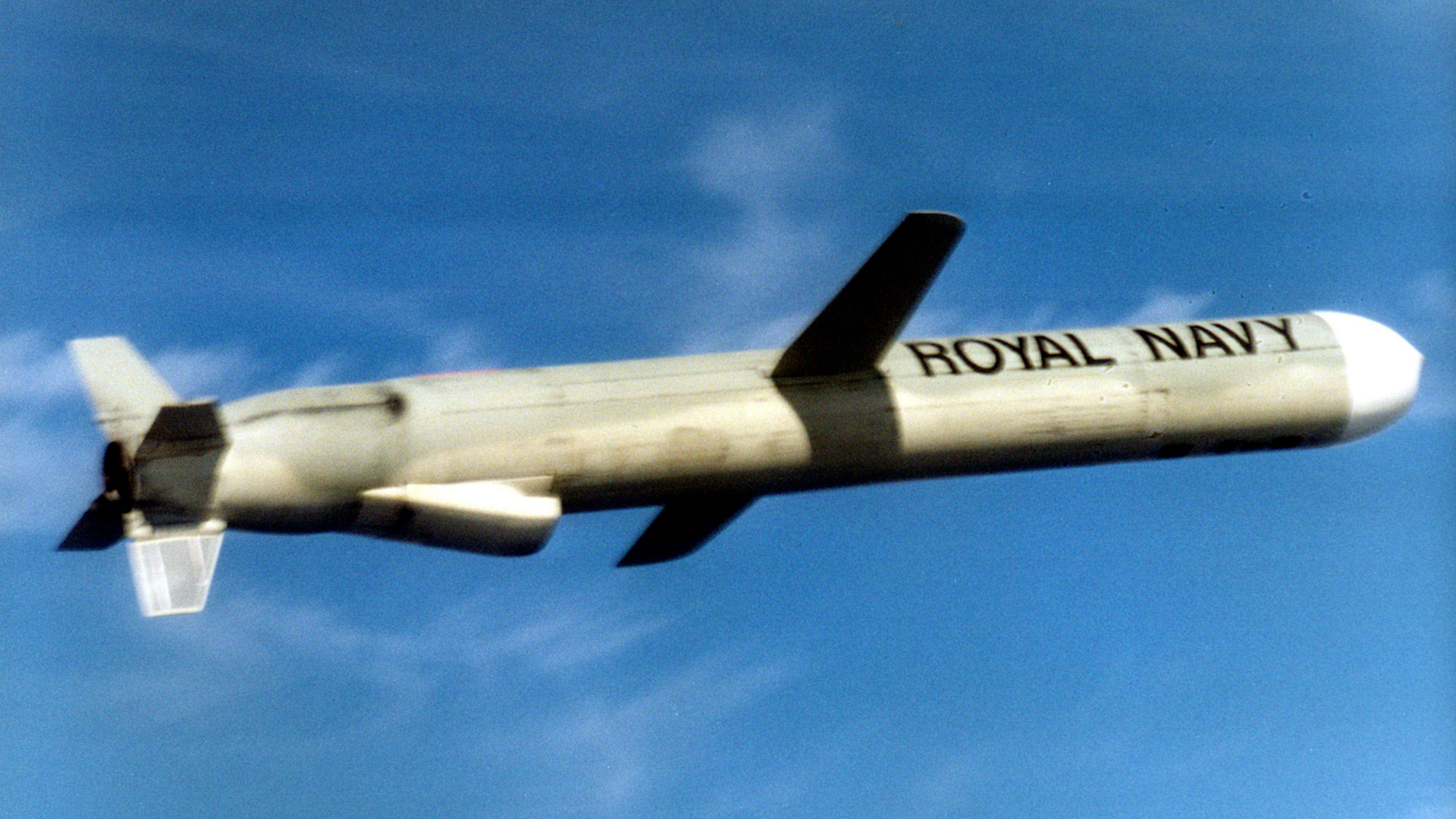 Tomahawk has a range of 1,500 miles and uses inertial guidance or GPS to follow a preset course (Picture: MOD)